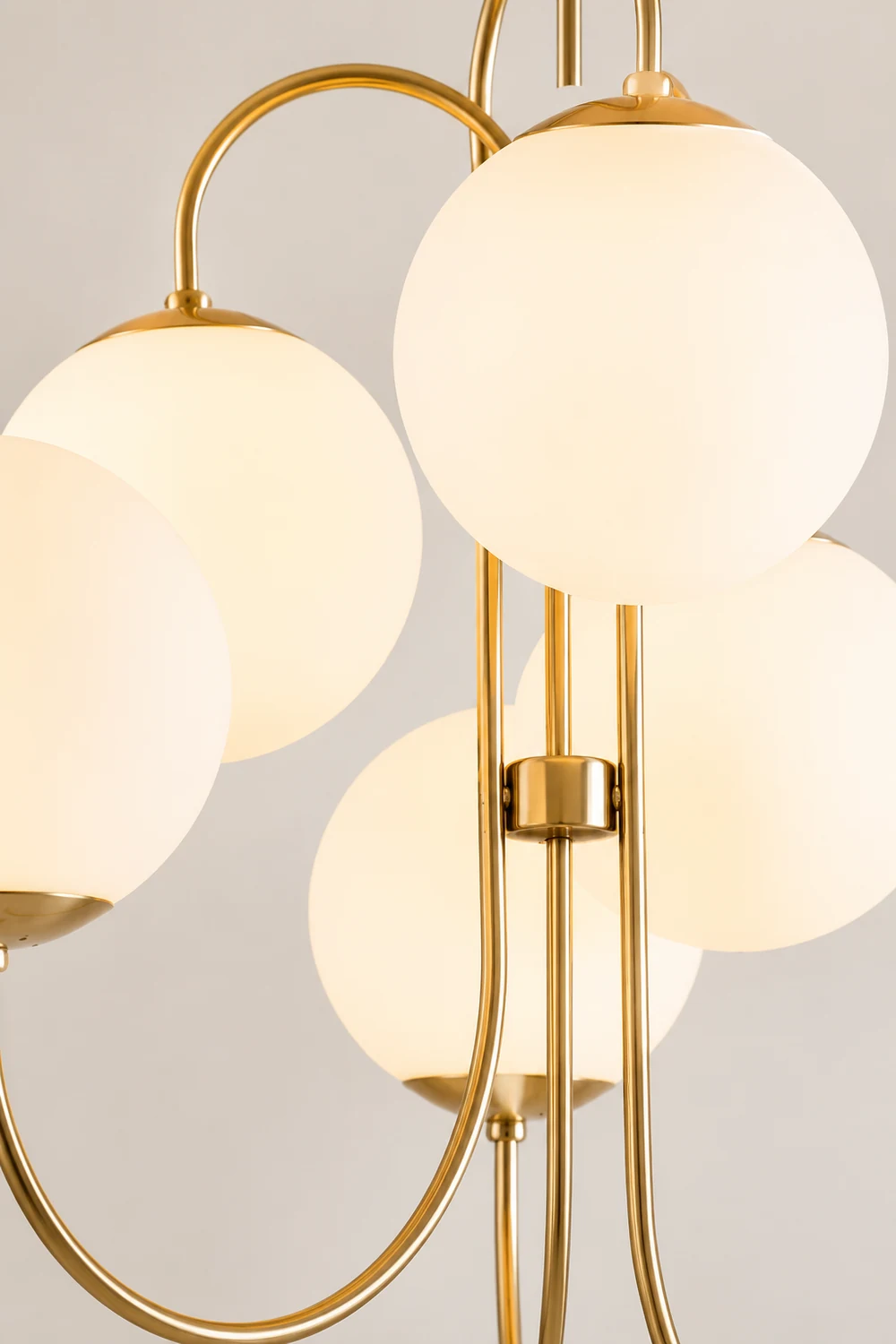 Metal Glass Vintage Chandelier - Lumpaz