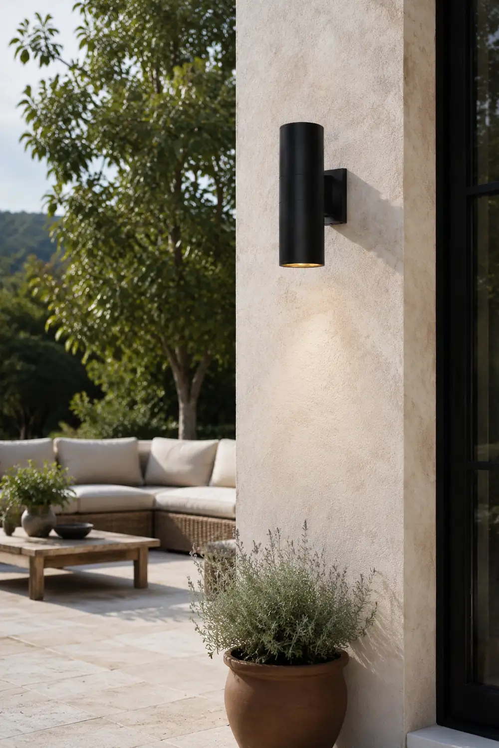 Cylindrical Outdoor Wall Light - Lumpaz