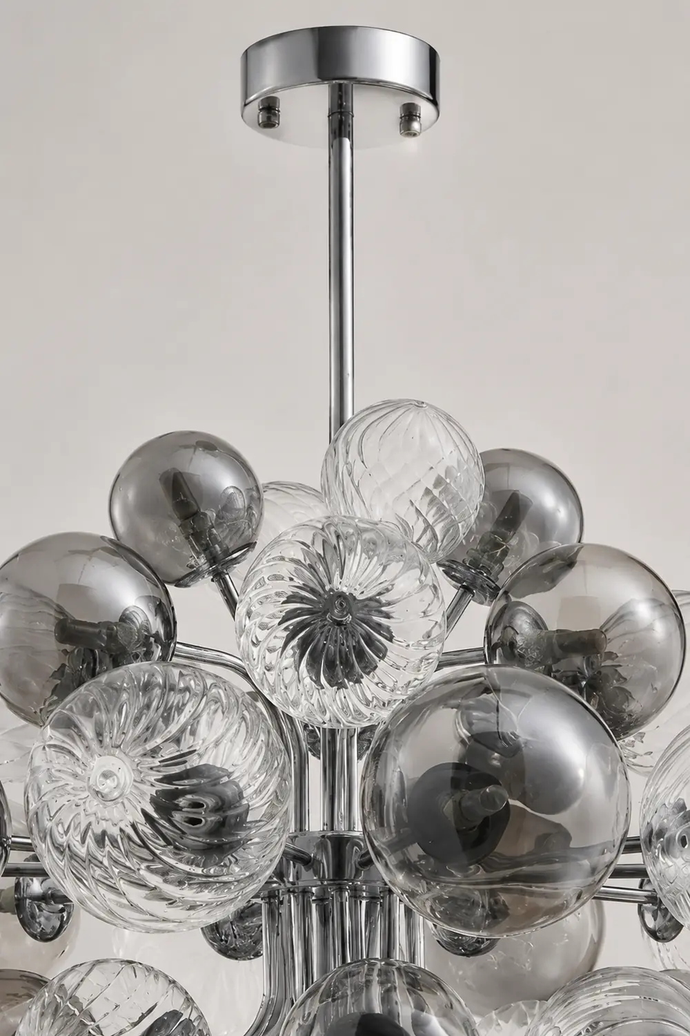 Contemporary Designer Cluster Bubble Glass Chandelier - Lumpaz
