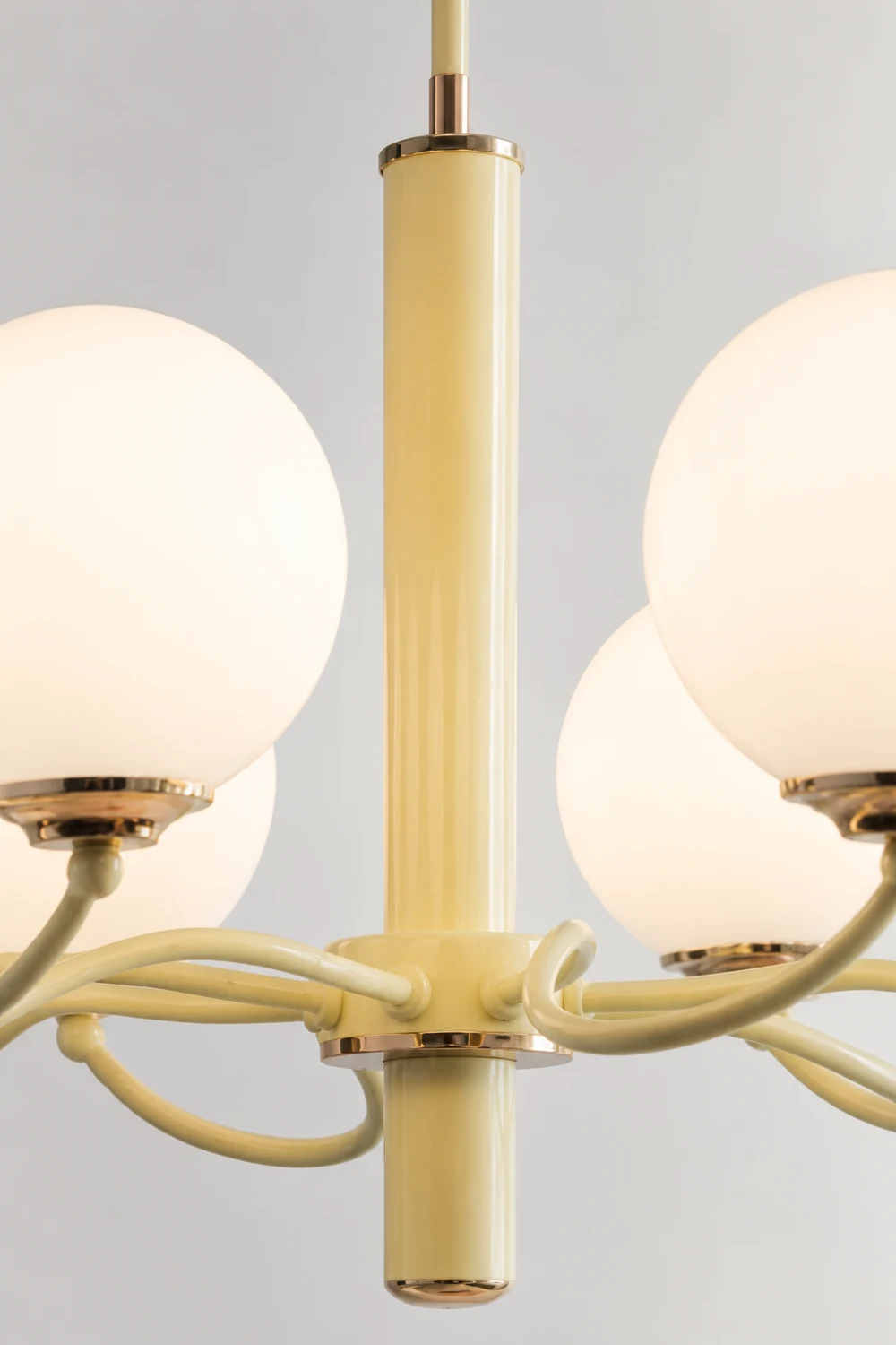 Vinatge White Bubble Globe Chandelier - Lumpaz