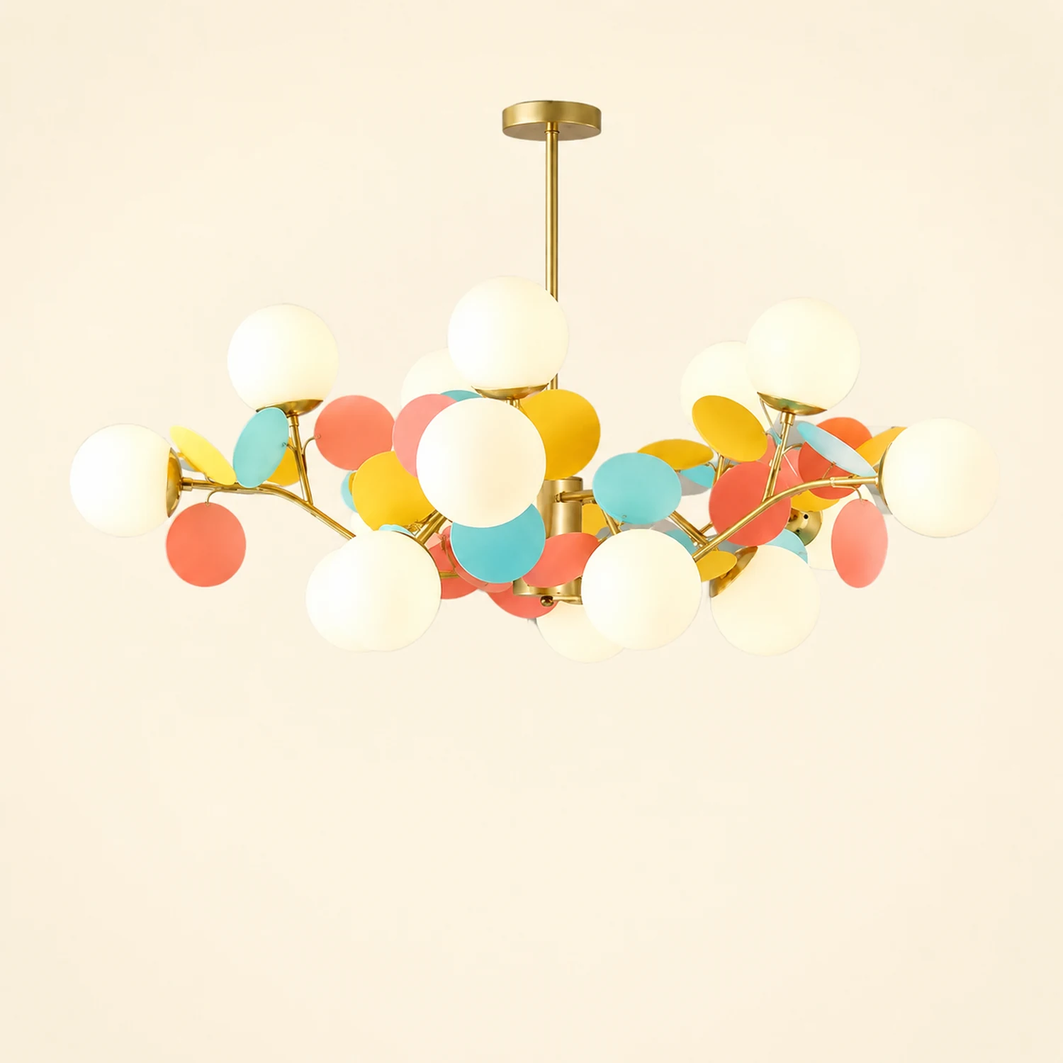 Nordic Multicolored Flower Branch Living Room Chandelier - Lumpaz