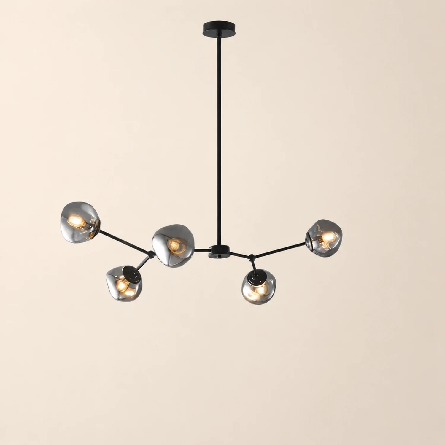 Modern Molecular Lava Glass Living Room Chandelier - Lumpaz