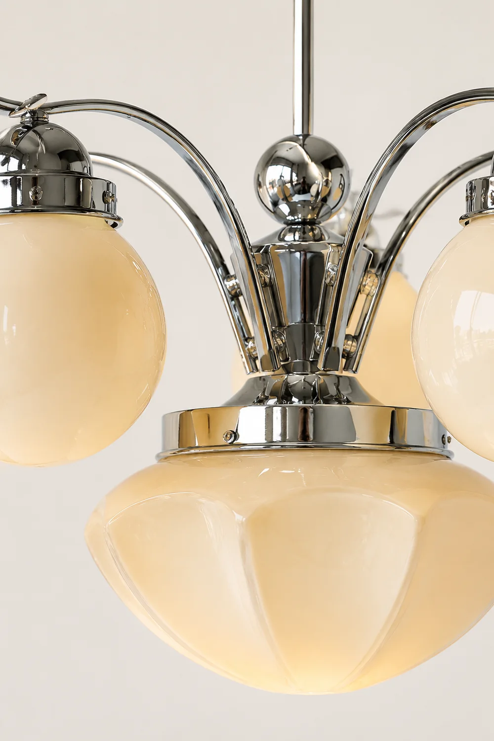 Vintage Ryttenberg Glass Chandelier - Lumpaz