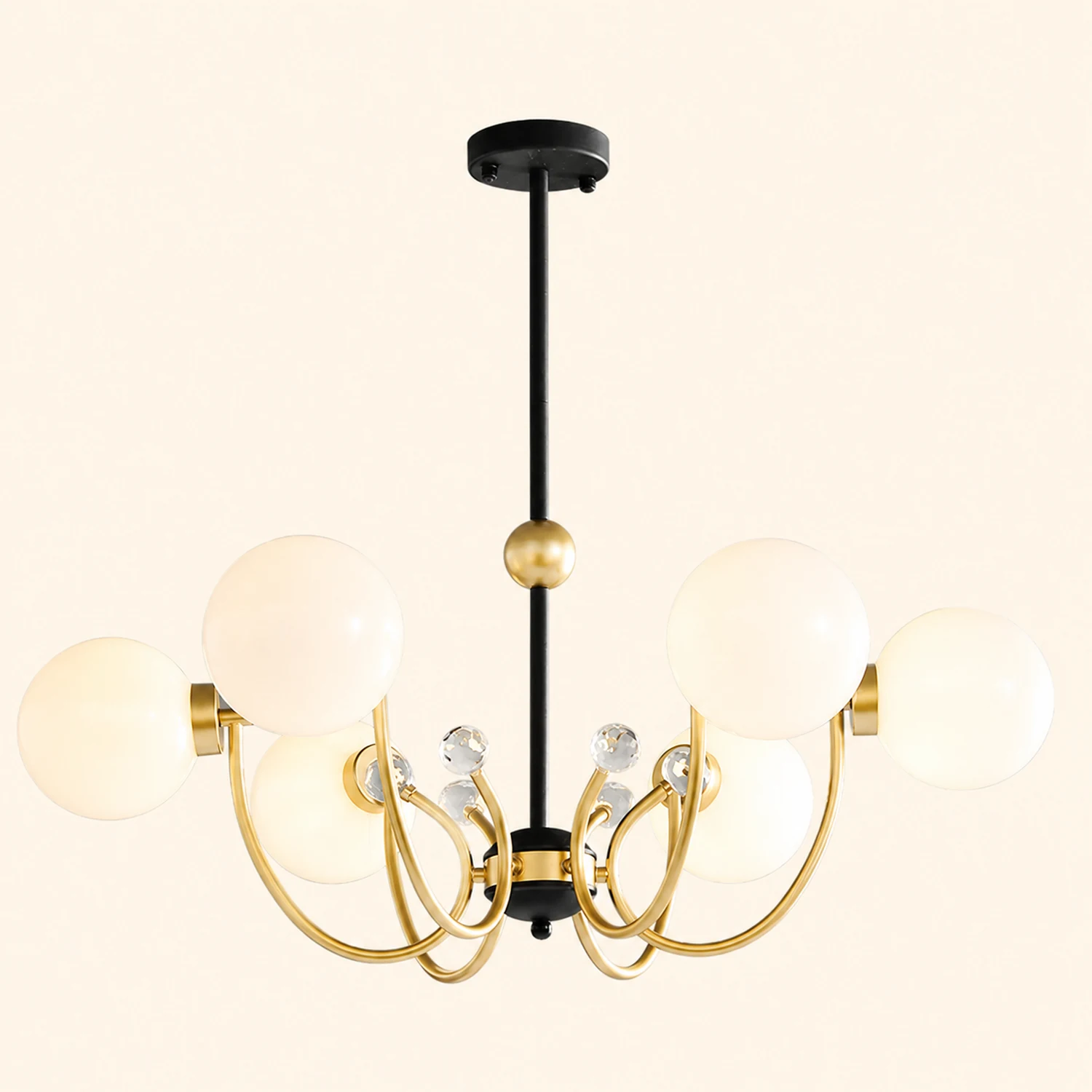 Black Adjustable Sputnik Chandeliers - Lumpaz
