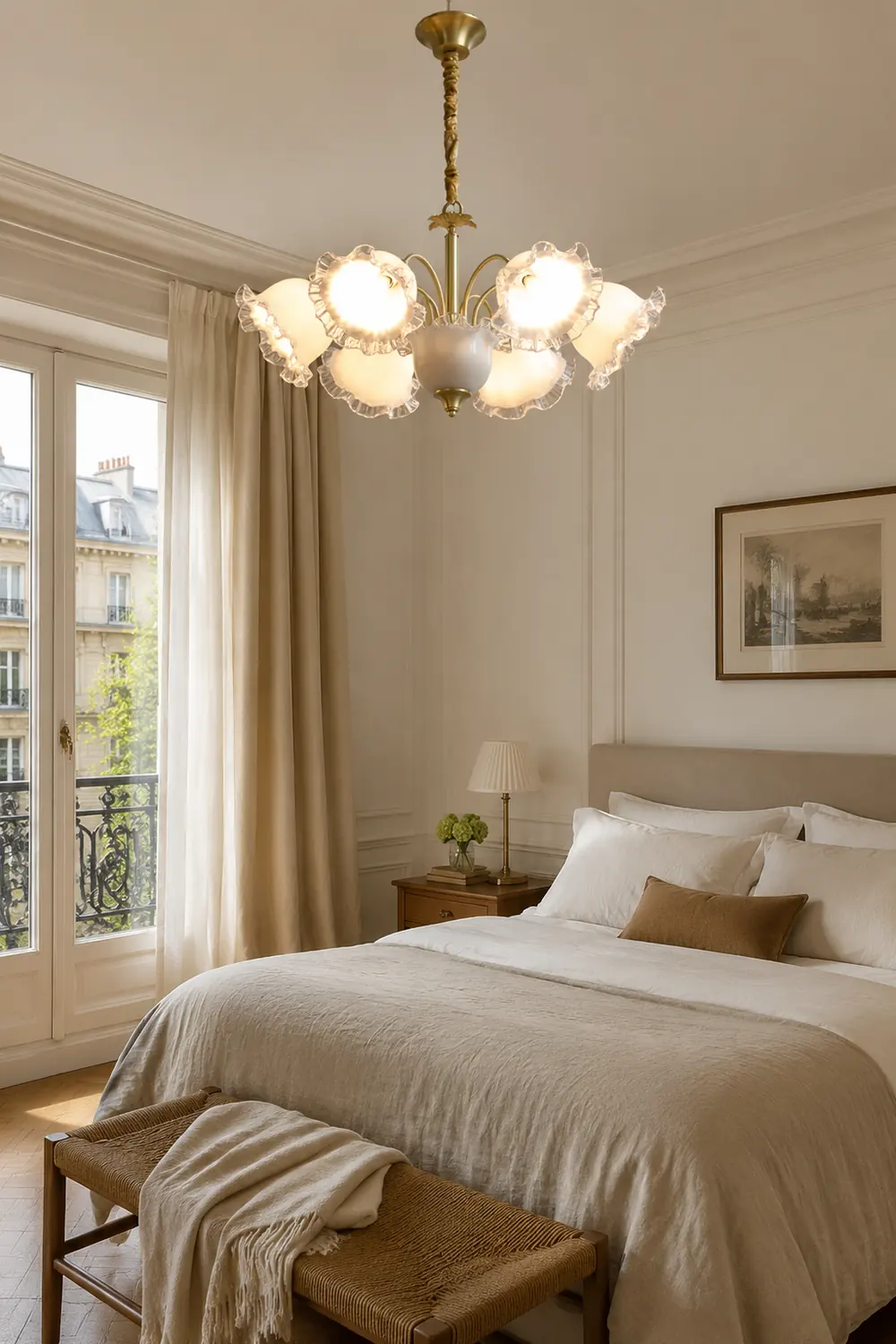 Large Flower Shape Copper Ceiling Chandelier - Lumpaz