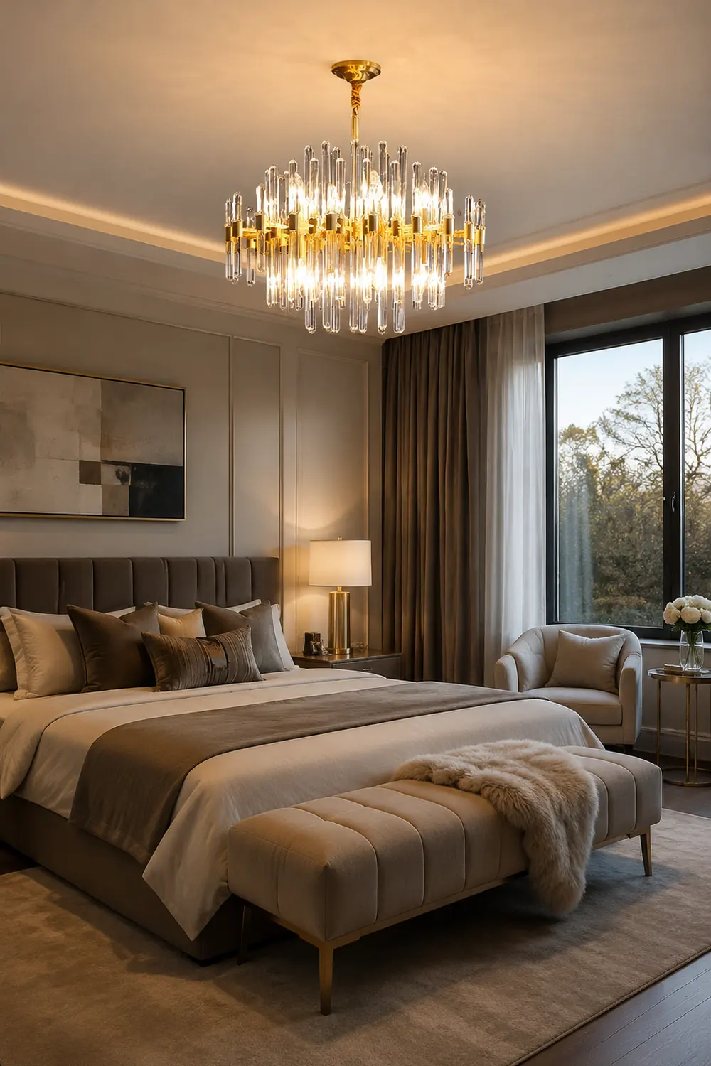 Light Luxury Crystal Post-Modern Chandelier - Lumpaz