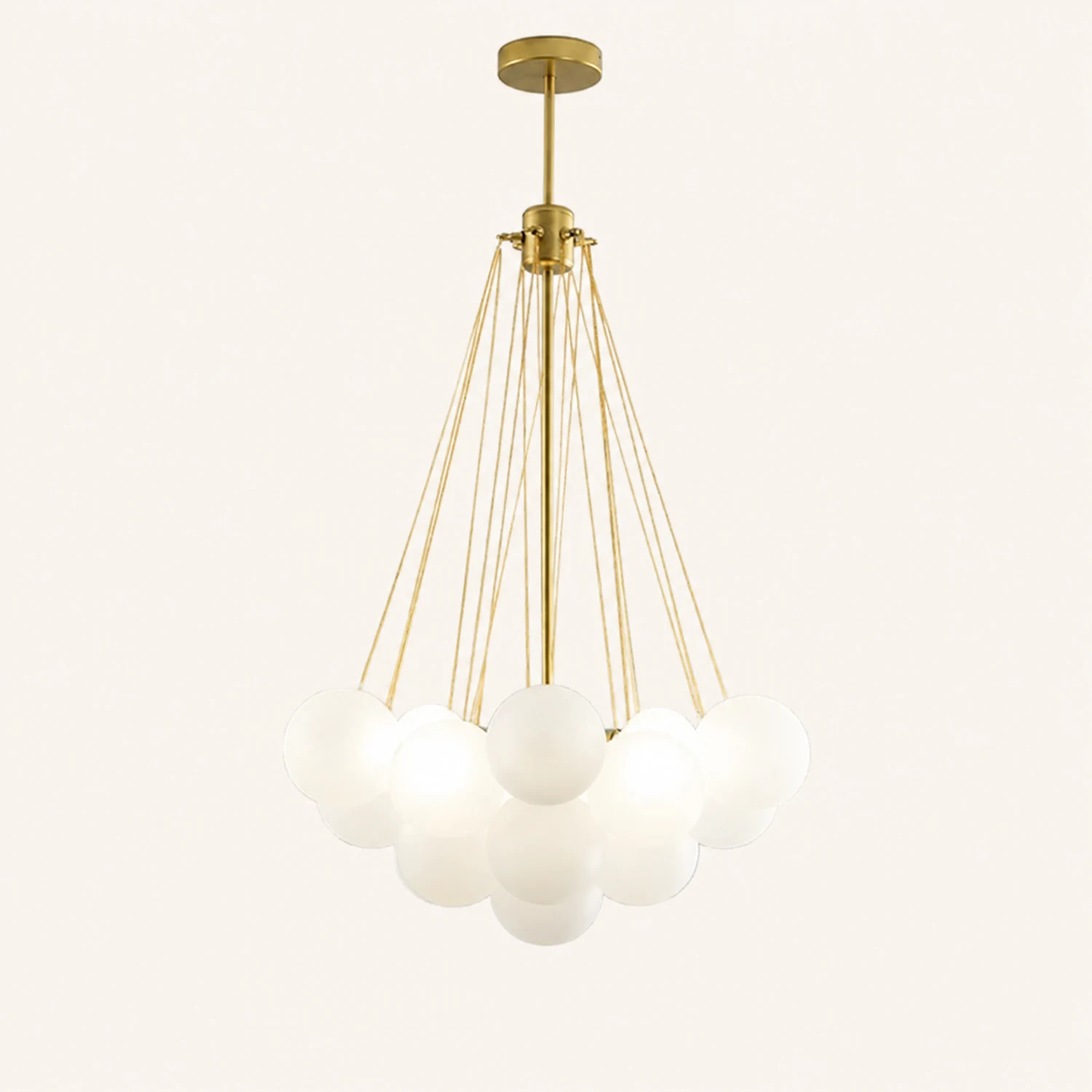 Bubble Chandelier Nordic Frosted Glass Ball Chandelier for Dining Room - Lumpaz