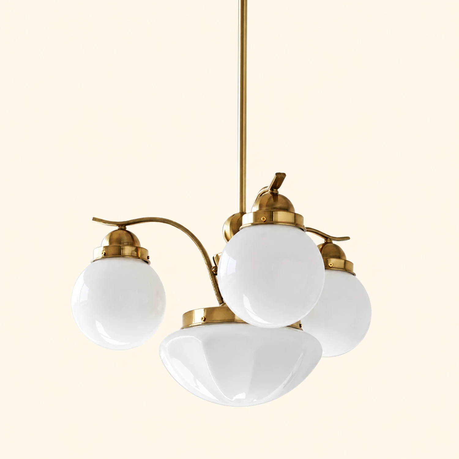 Vintage Ryttenberg Glass Chandelier - Lumpaz