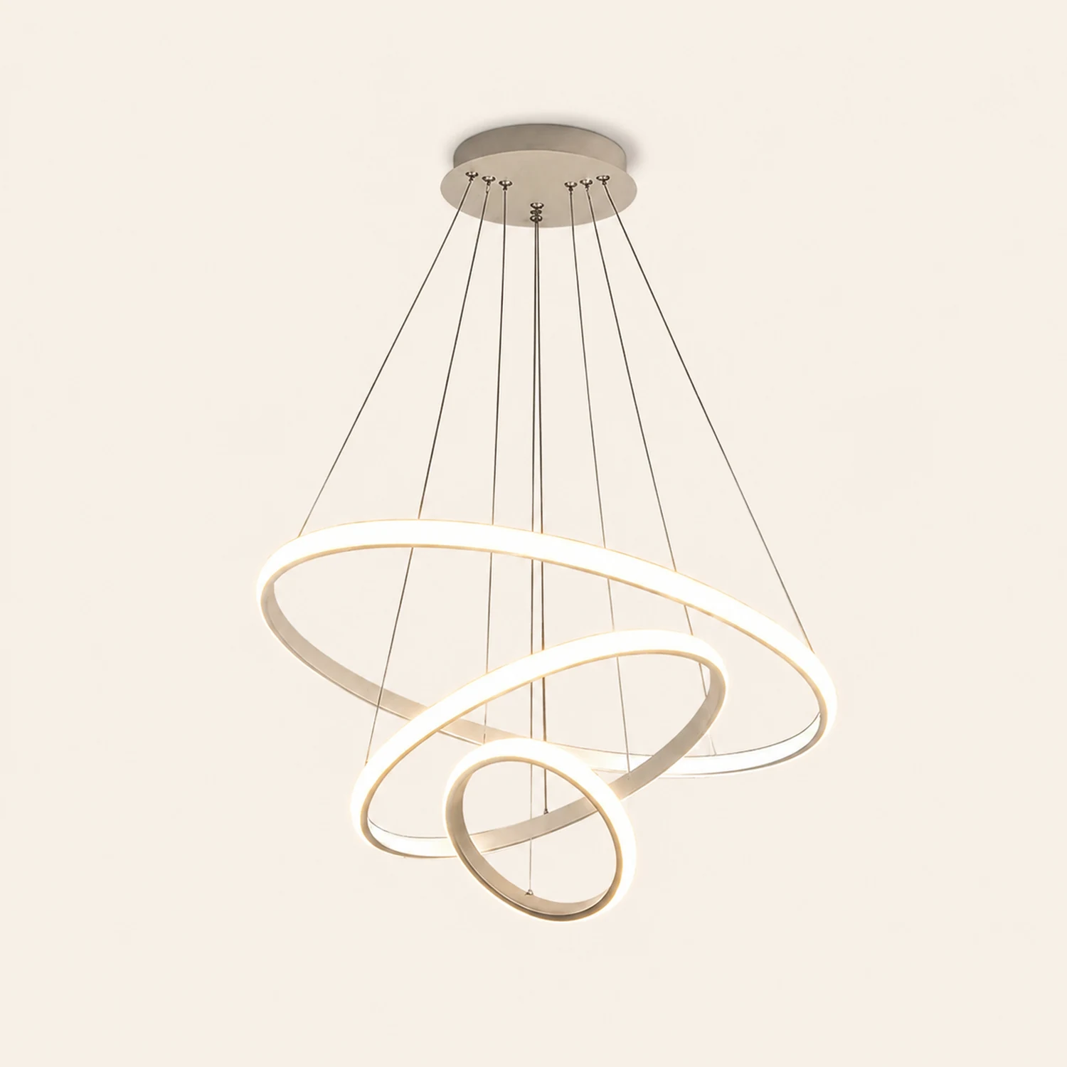 LED Ring Pendant Light Suspended Hanging Ring Chandelier - Lumpaz
