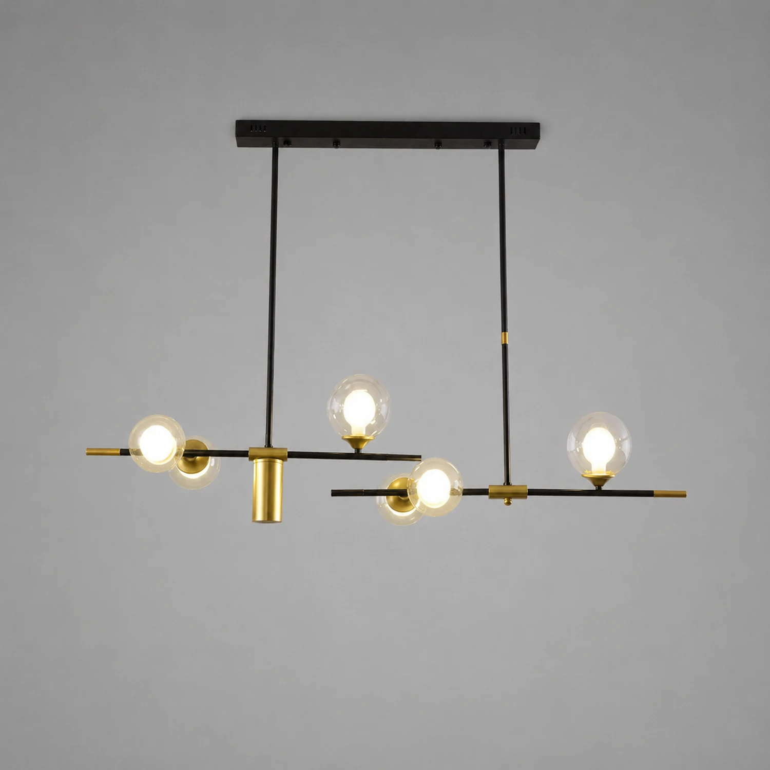 Brass Contemporary LED Chandelier Sputnik Chandelier 7-Light - Lumpaz