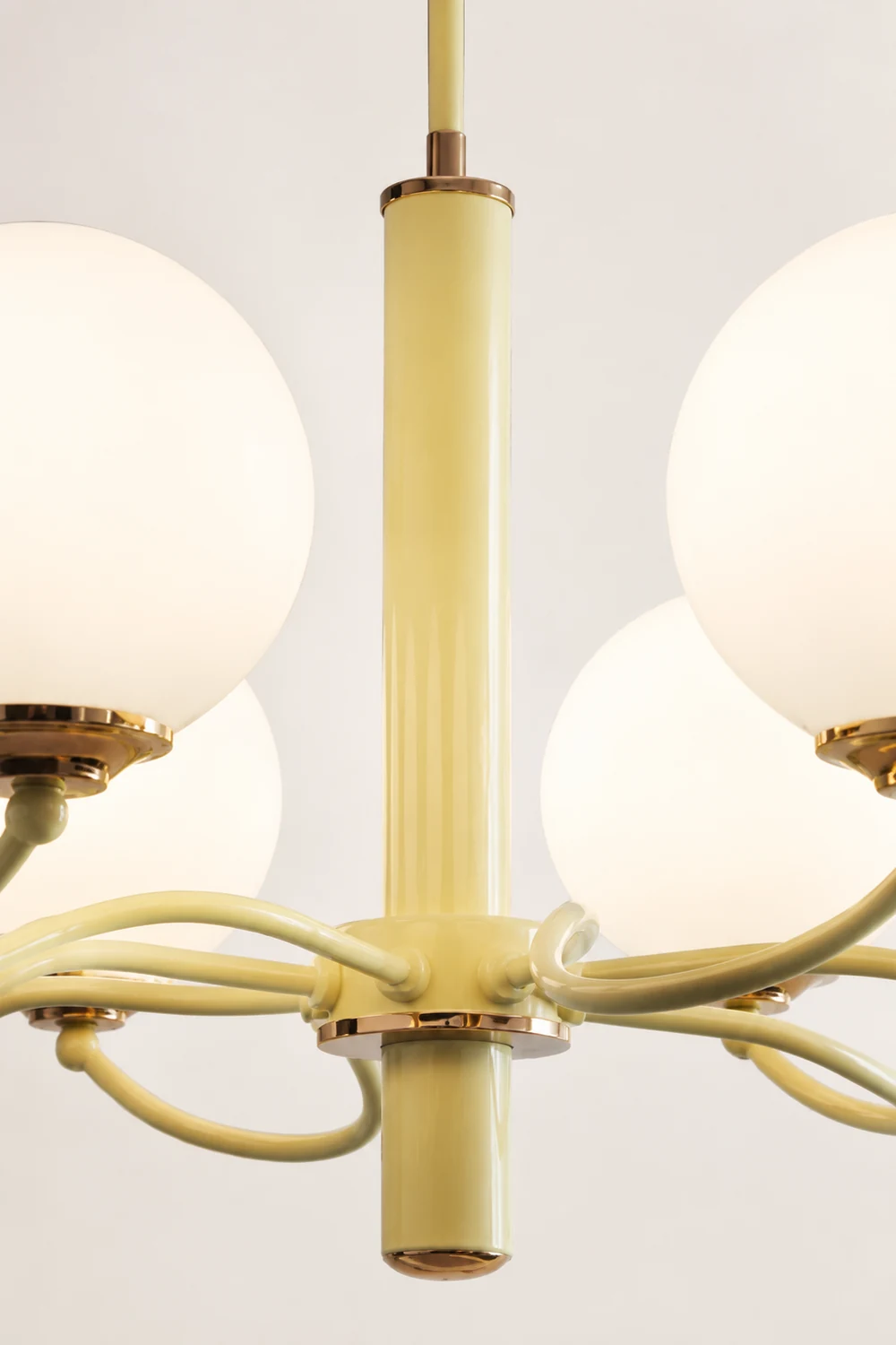 Vinatge White Bubble Globe Chandelier - Lumpaz