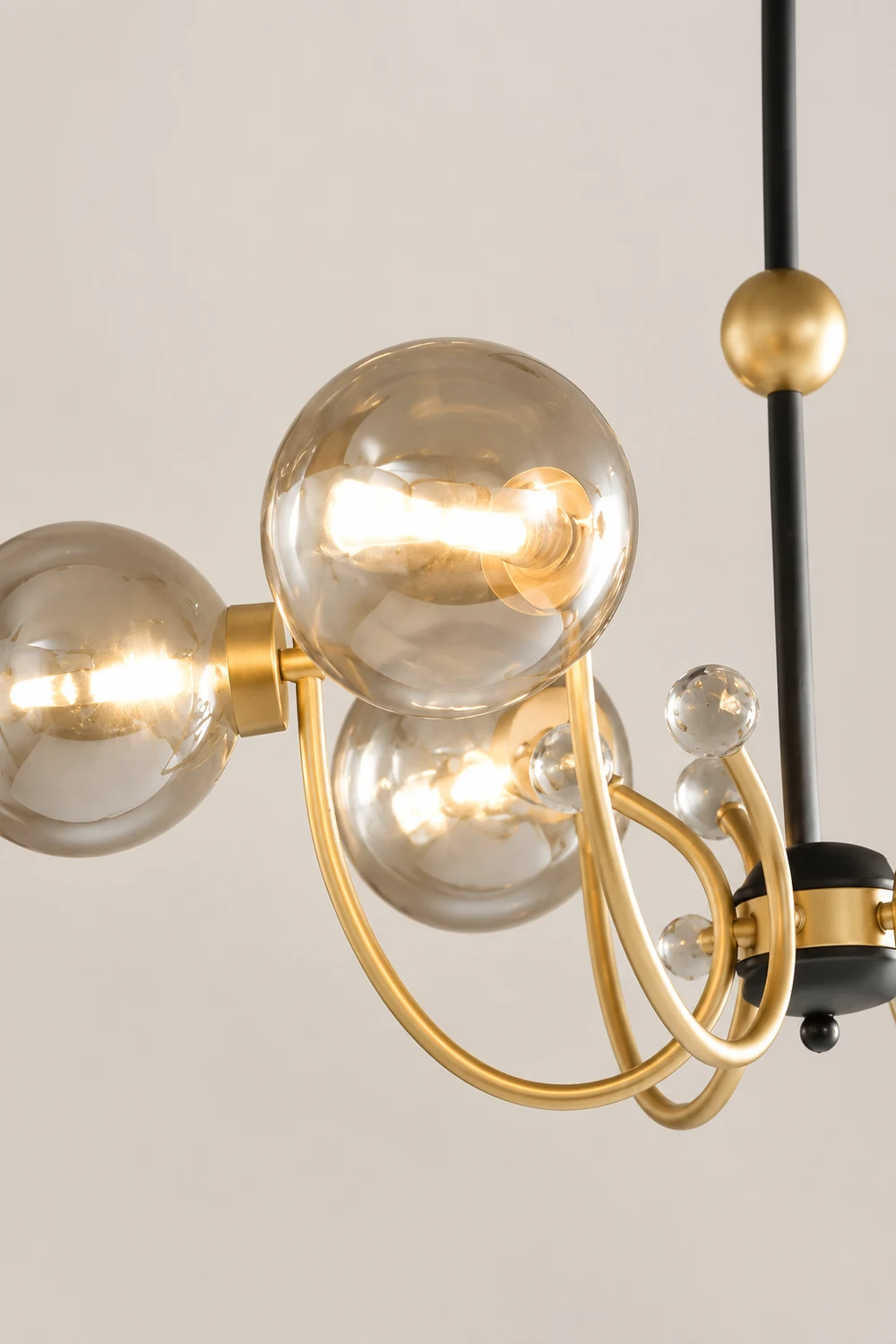 Black Adjustable Sputnik Chandeliers - Lumpaz