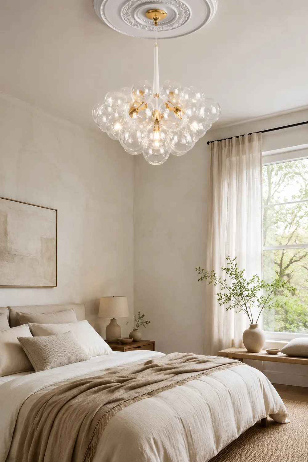 Large Glass Bubble Chandelier for Living Room - Lumpaz