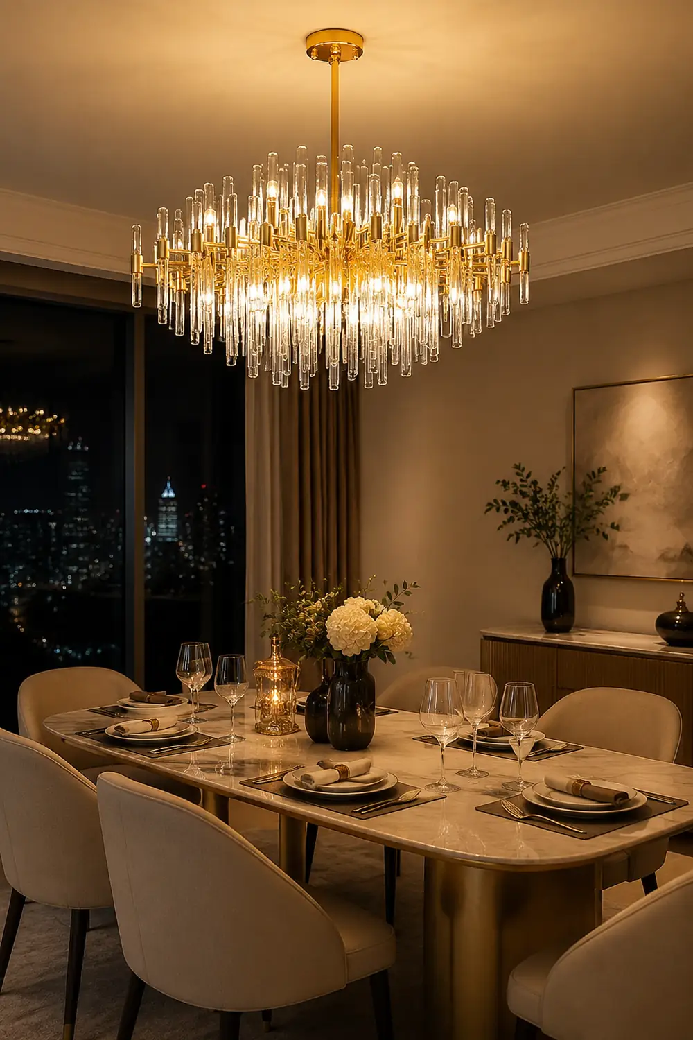 Light Luxury Crystal Post-Modern Chandelier - Lumpaz