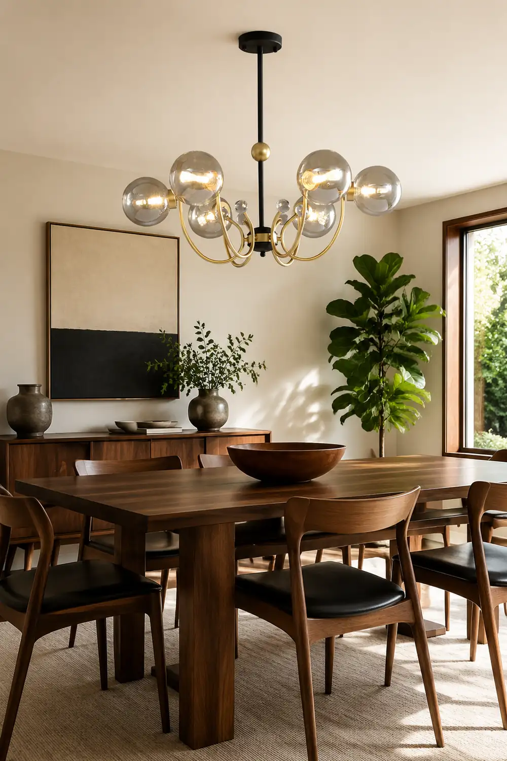 Black Adjustable Sputnik Chandeliers - Lumpaz