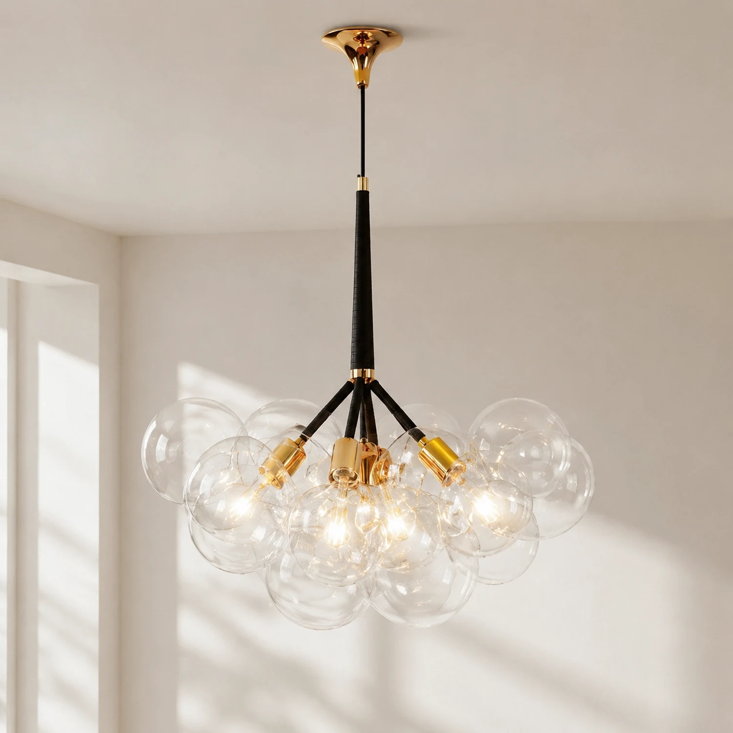Large Glass Bubble Chandelier for Living Room - Lumpaz