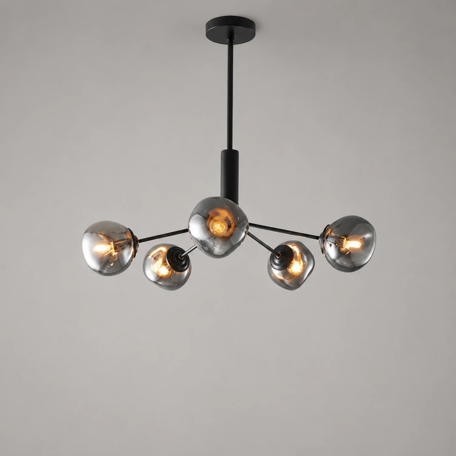 Modern Molecular Lava Glass Living Room Chandelier - Lumpaz