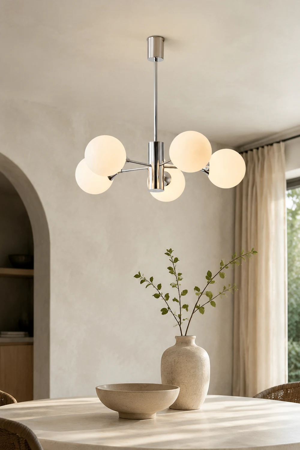 Simple Dimmable Sputnik Globe Chandelier - Lumpaz