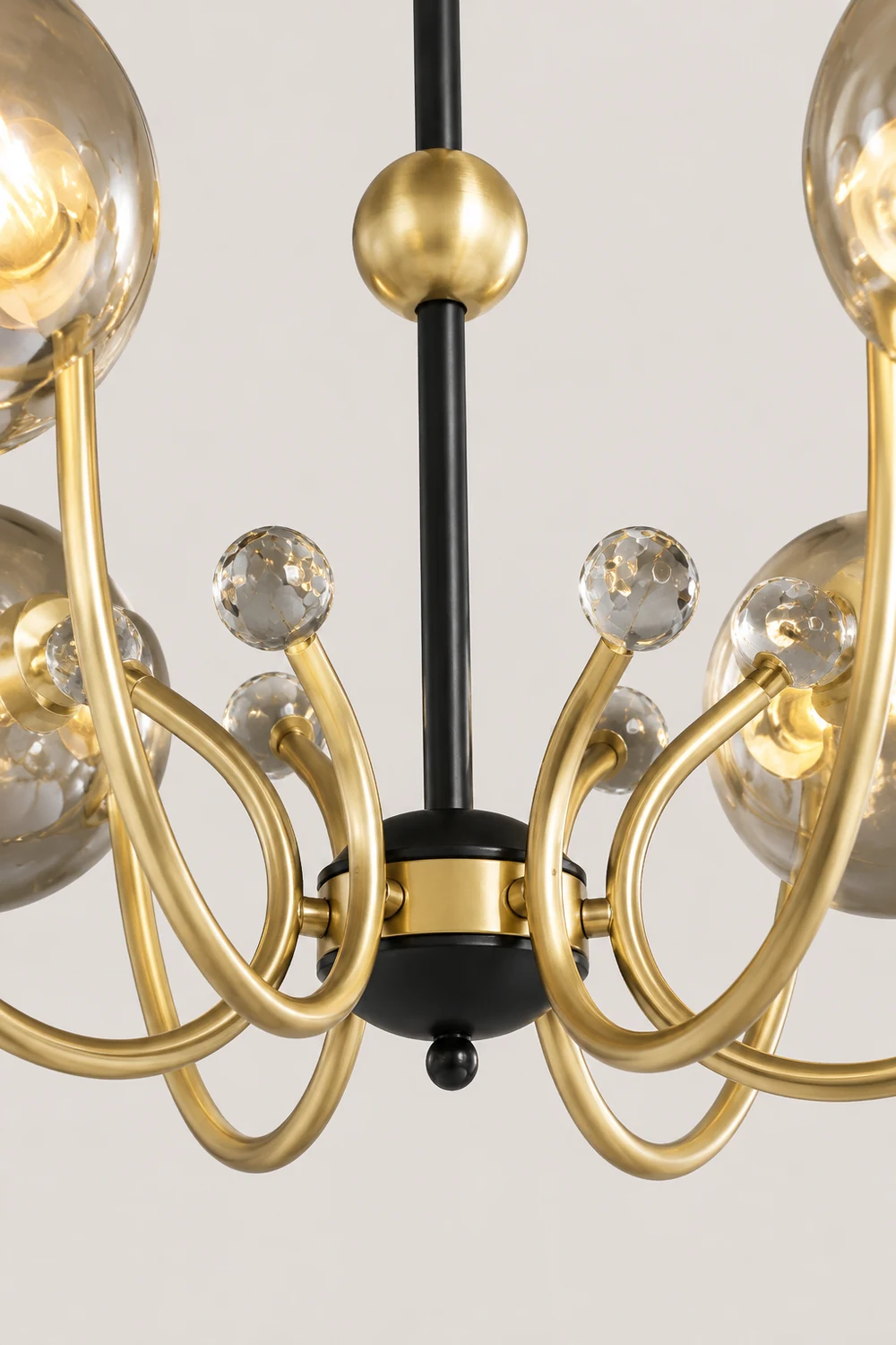 Black Adjustable Sputnik Chandeliers - Lumpaz