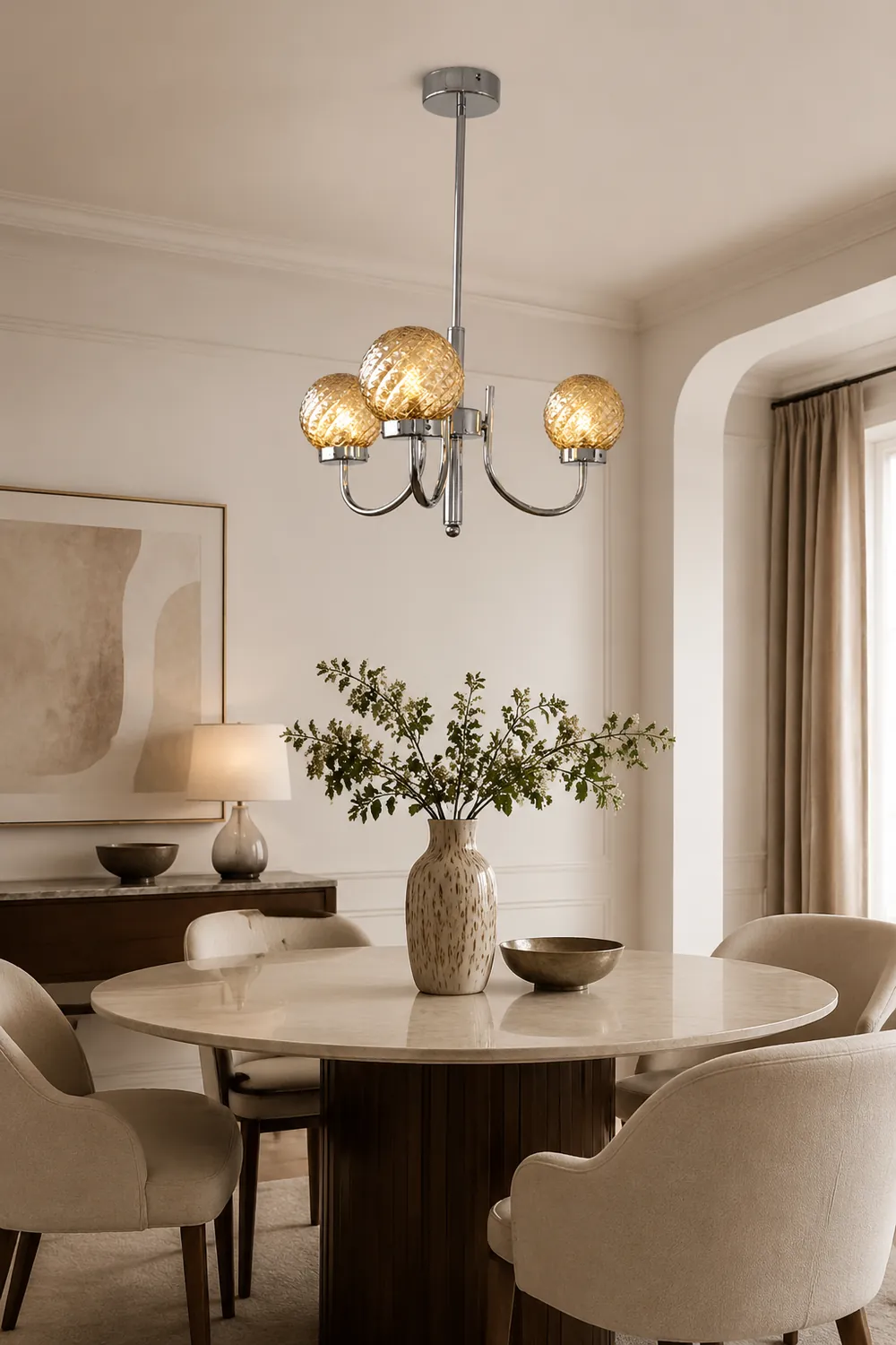 Light Luxury Glass Ball Bedroom Chandeliers - Lumpaz