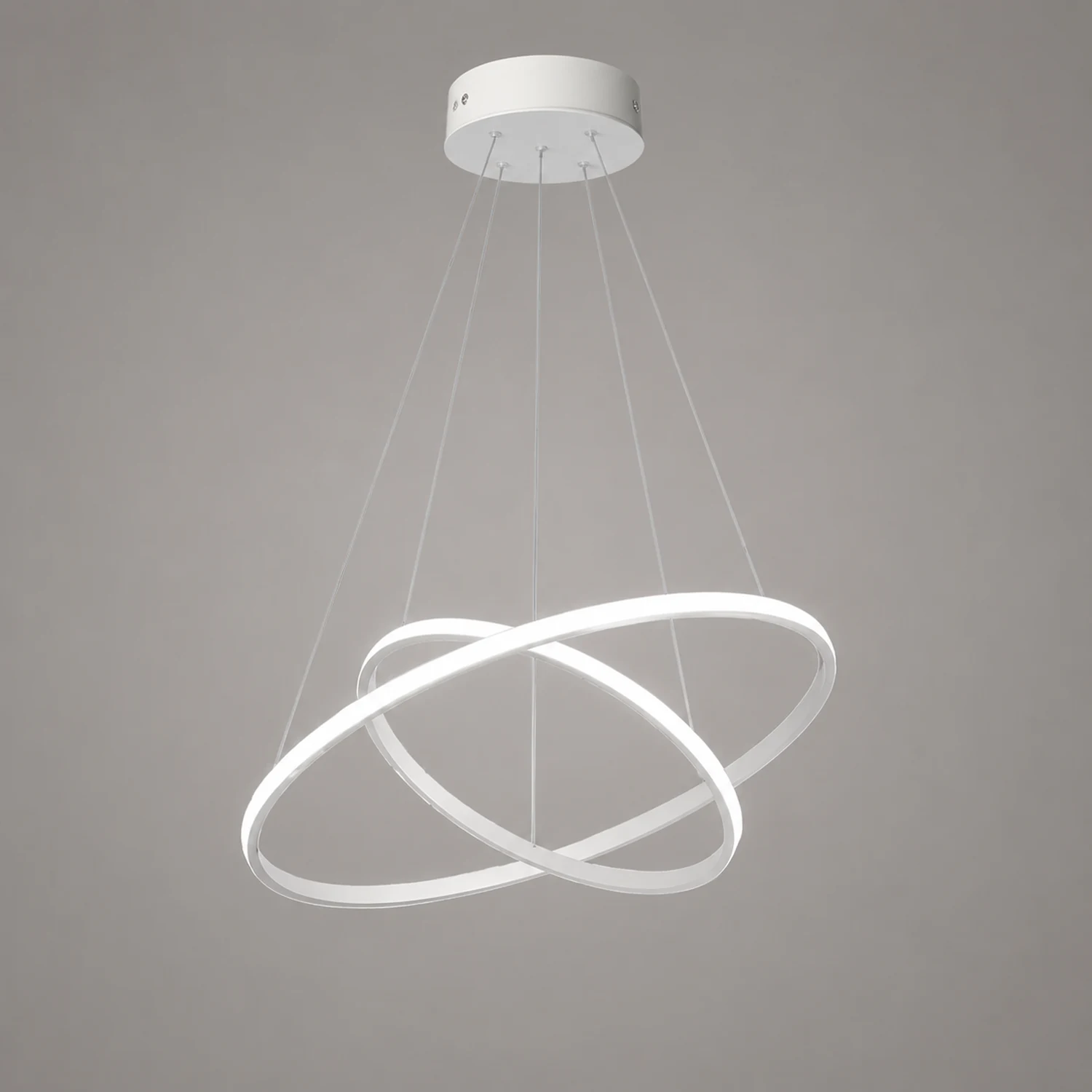 LED Ring Pendant Light Suspended Hanging Ring Chandelier - Lumpaz