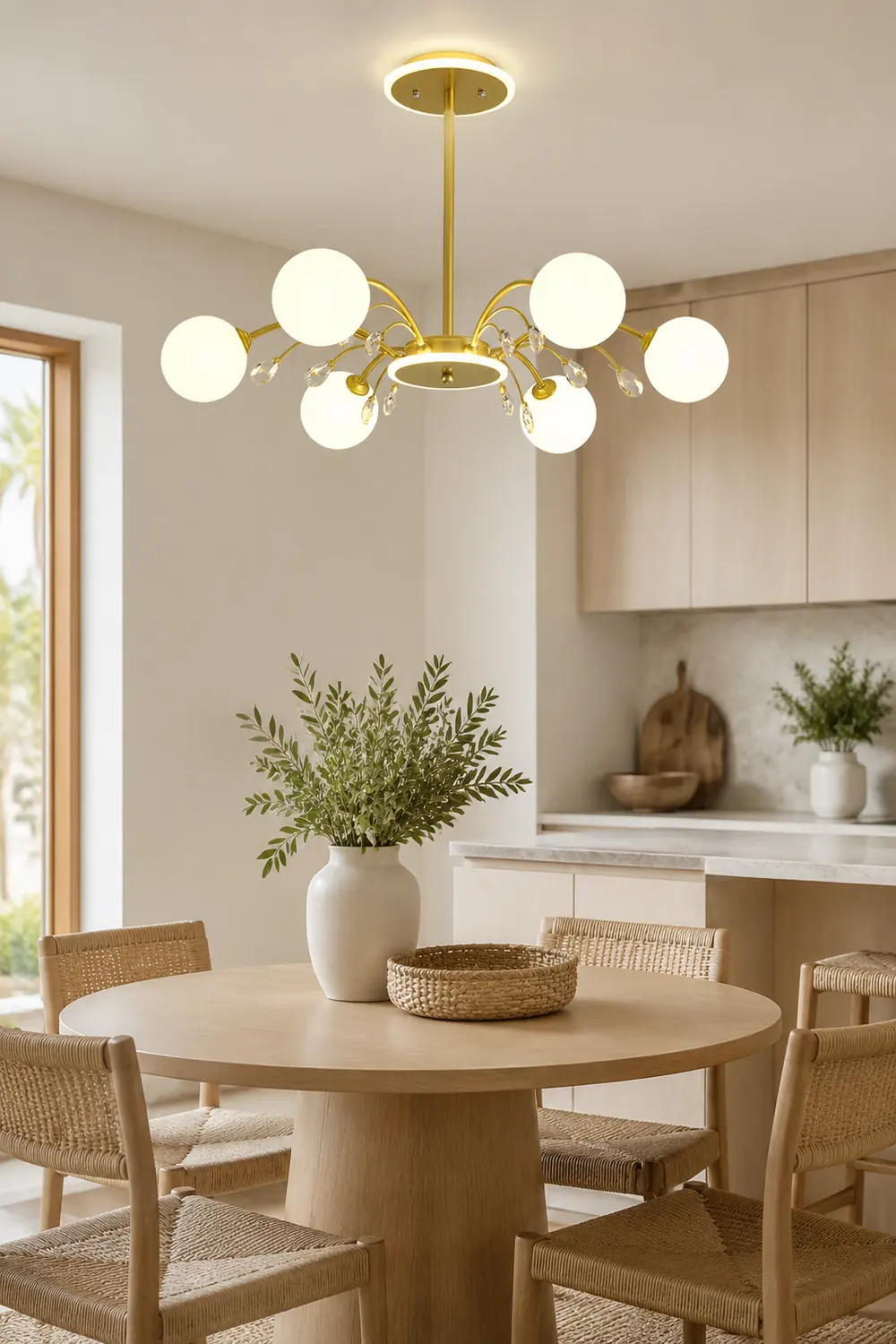 Luxurious Gold Glass Raindrop Chandeliers - Lumpaz