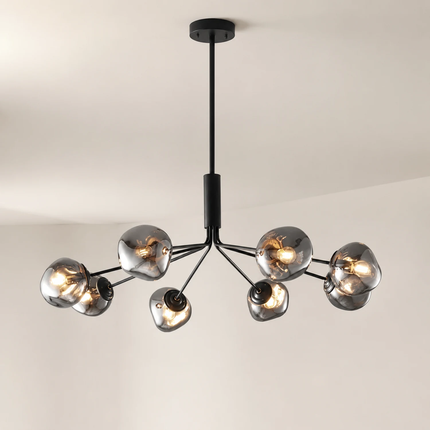 Modern Molecular Lava Glass Living Room Chandelier - Lumpaz