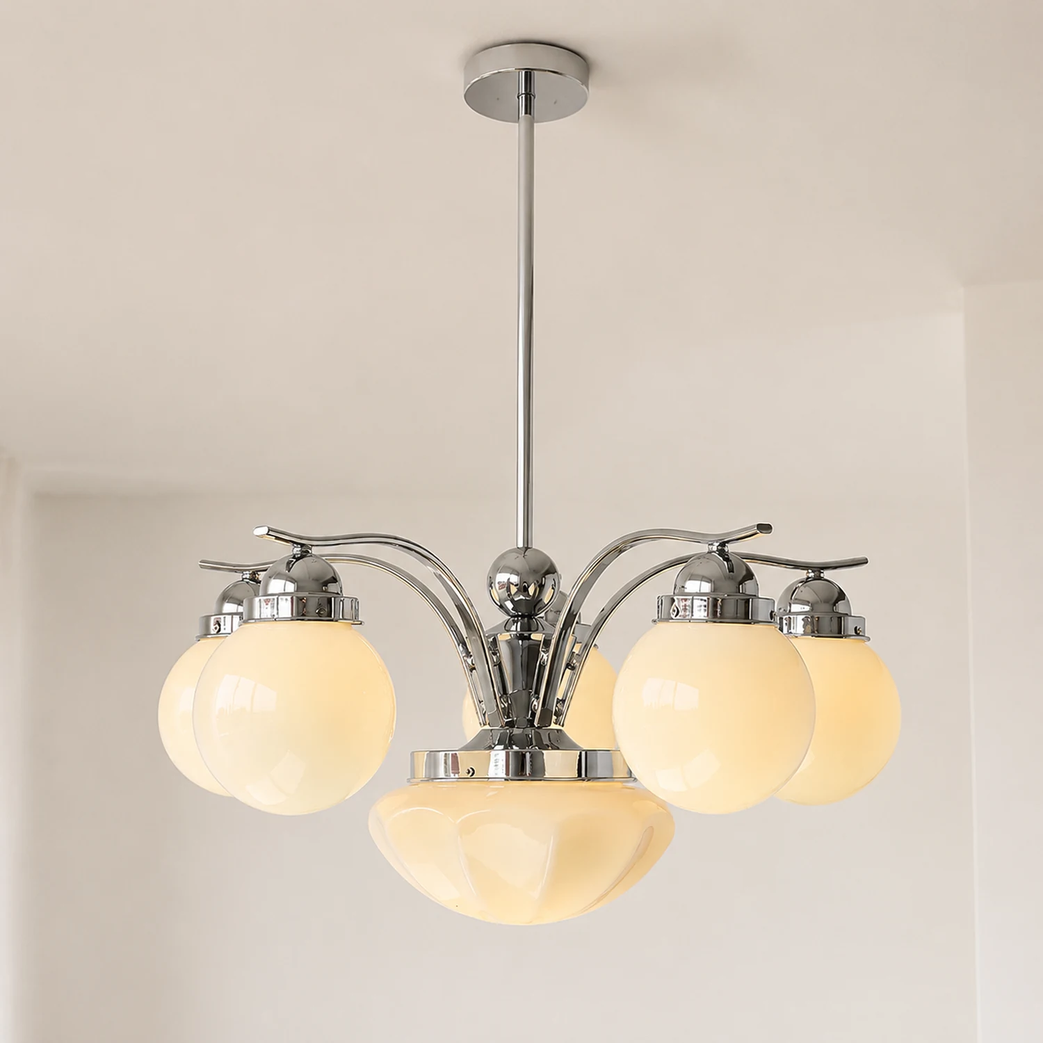 Vintage Ryttenberg Glass Chandelier - Lumpaz