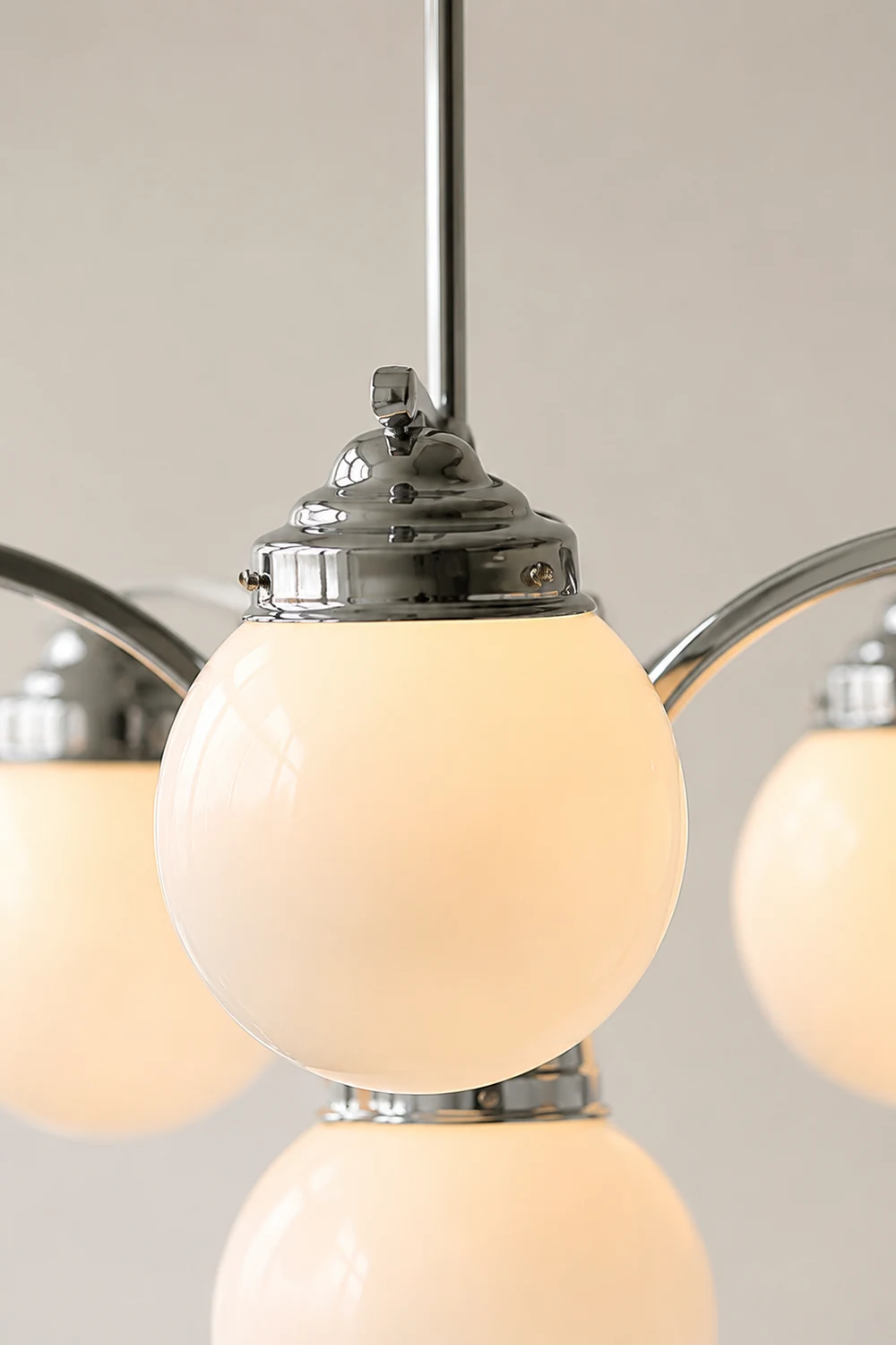 Retro Salamanca Round Glass Chandelier Lights - Lumpaz