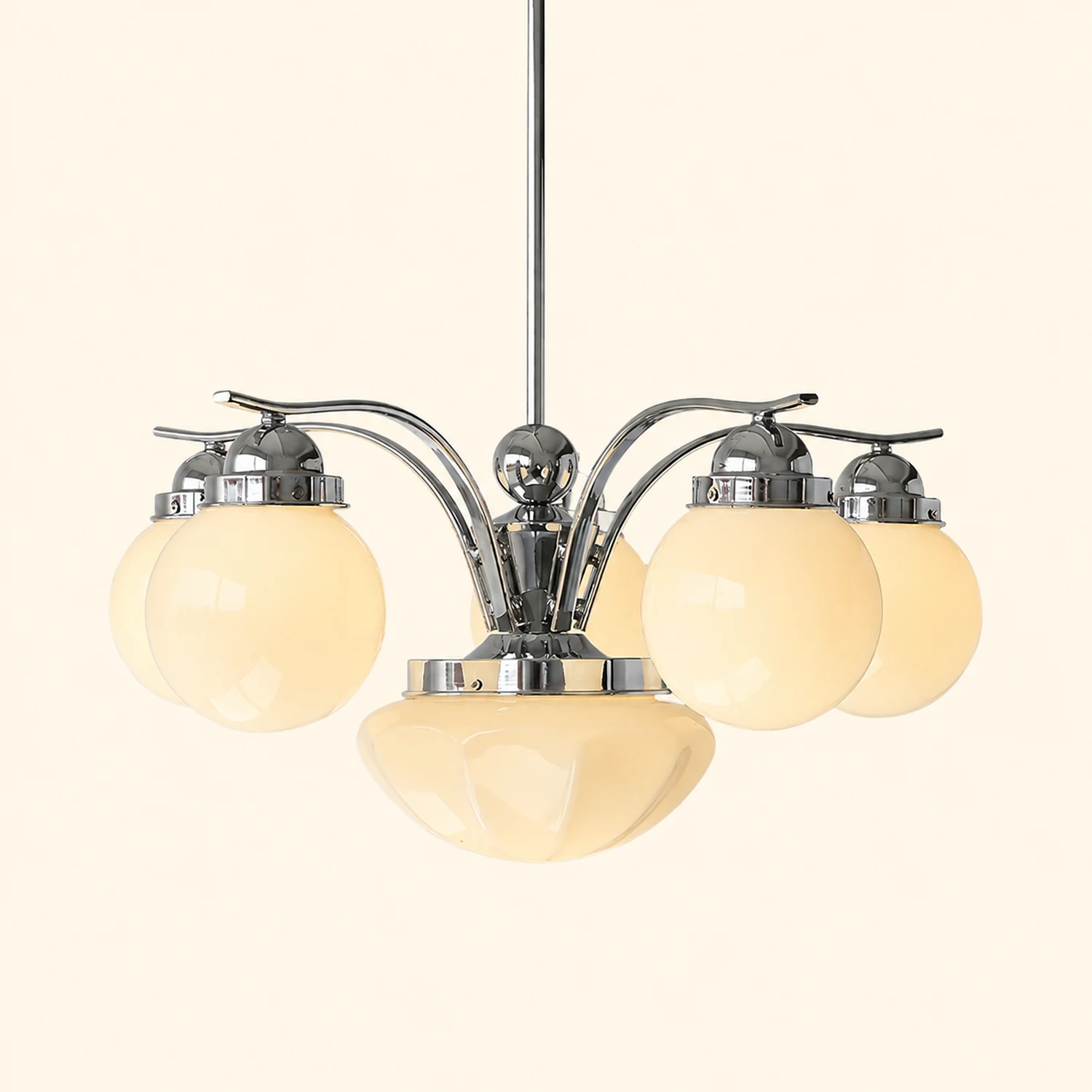 Vintage Ryttenberg Glass Chandelier - Lumpaz