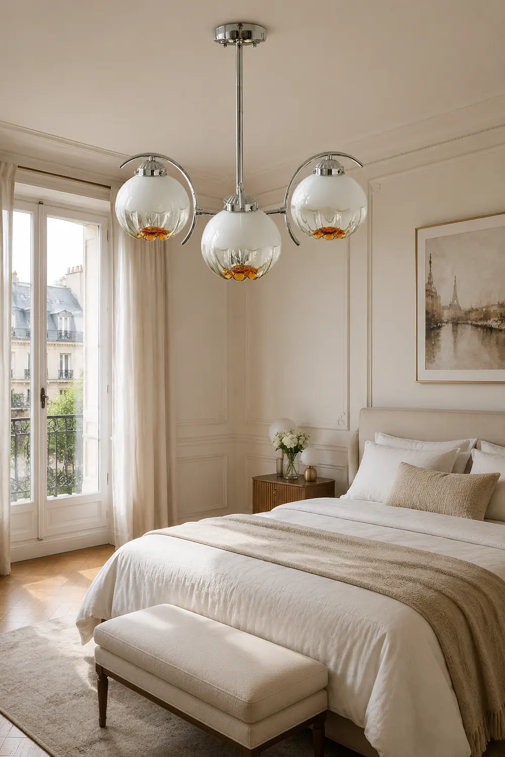 Modern Classic Flower Shape Glass Chandelier - Lumpaz