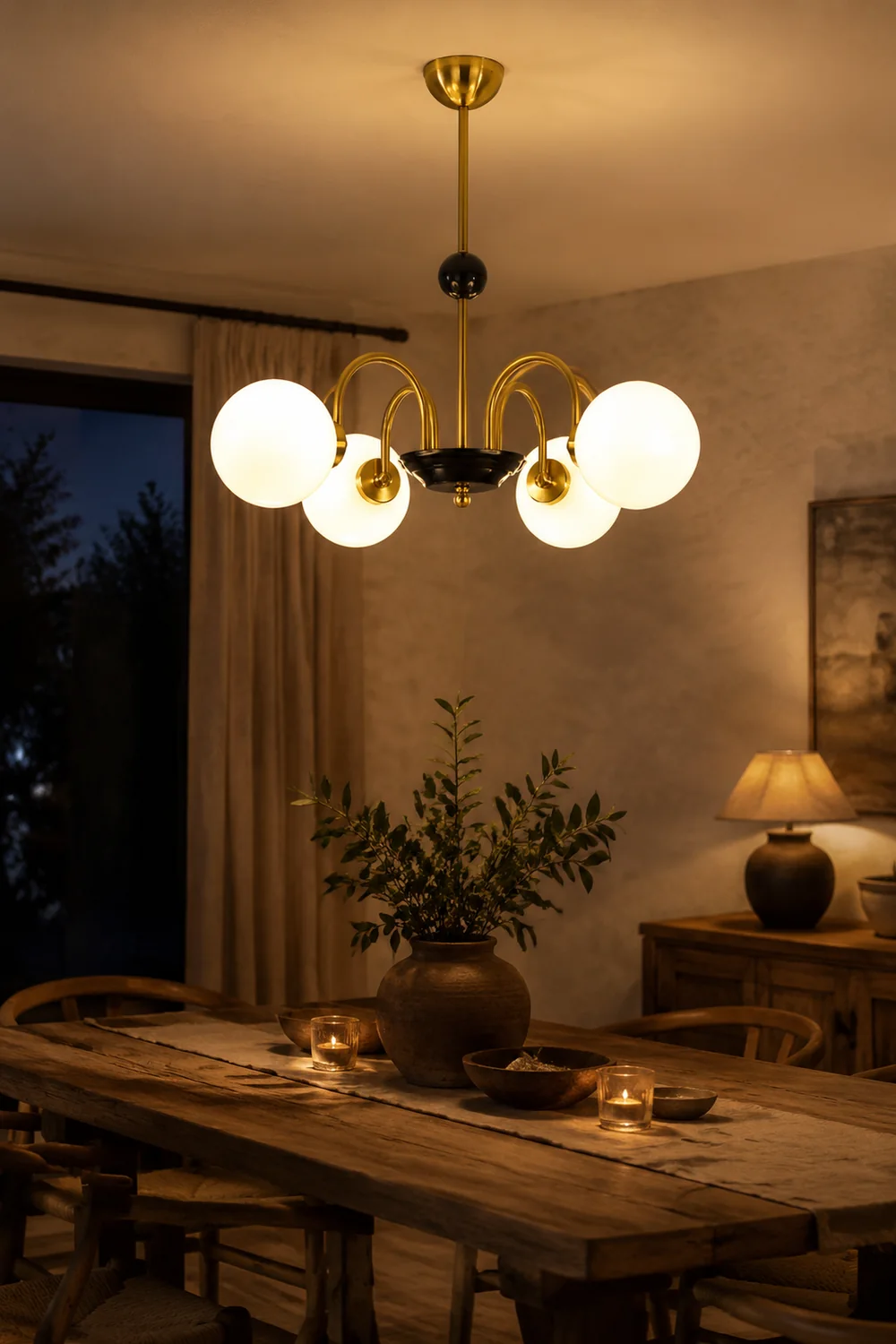 Chrome Chandelier Living Room Lighting Nordic Glass Chandelier - Lumpaz
