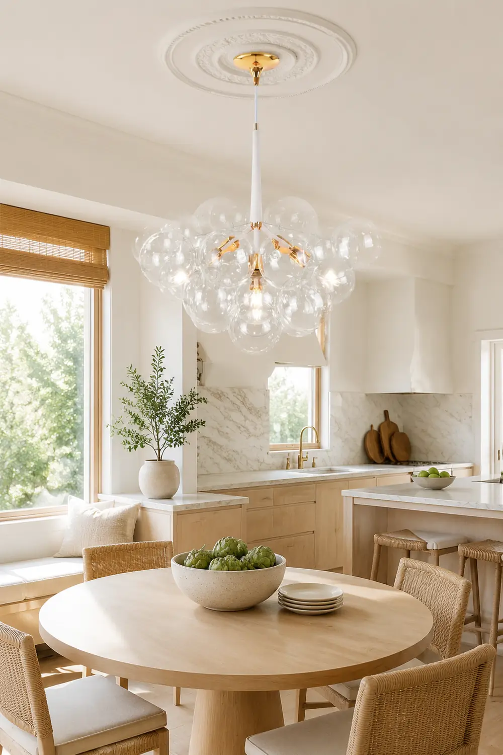 Large Glass Bubble Chandelier for Living Room - Lumpaz