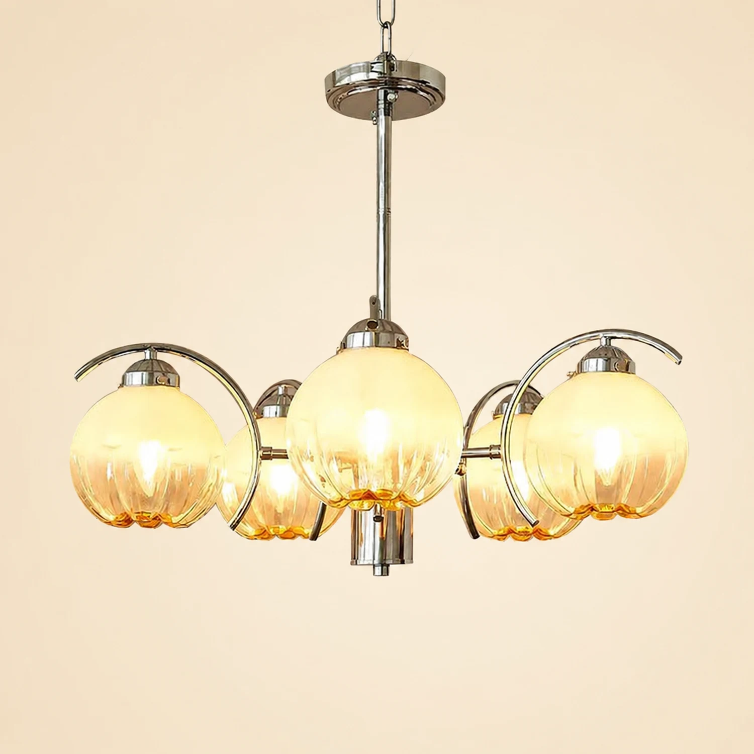 Modern Classic Flower Shape Glass Chandelier - Lumpaz