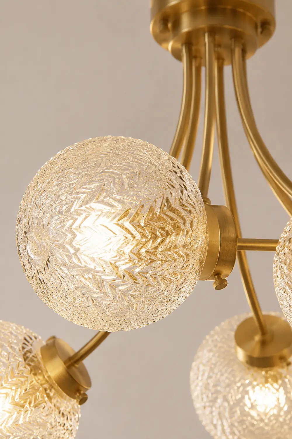 Mid Century Circle Metal Chandelier For Living Room - Lumpaz