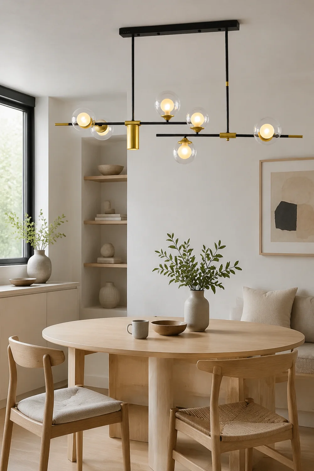Brass Contemporary LED Chandelier Sputnik Chandelier 7-Light - Lumpaz