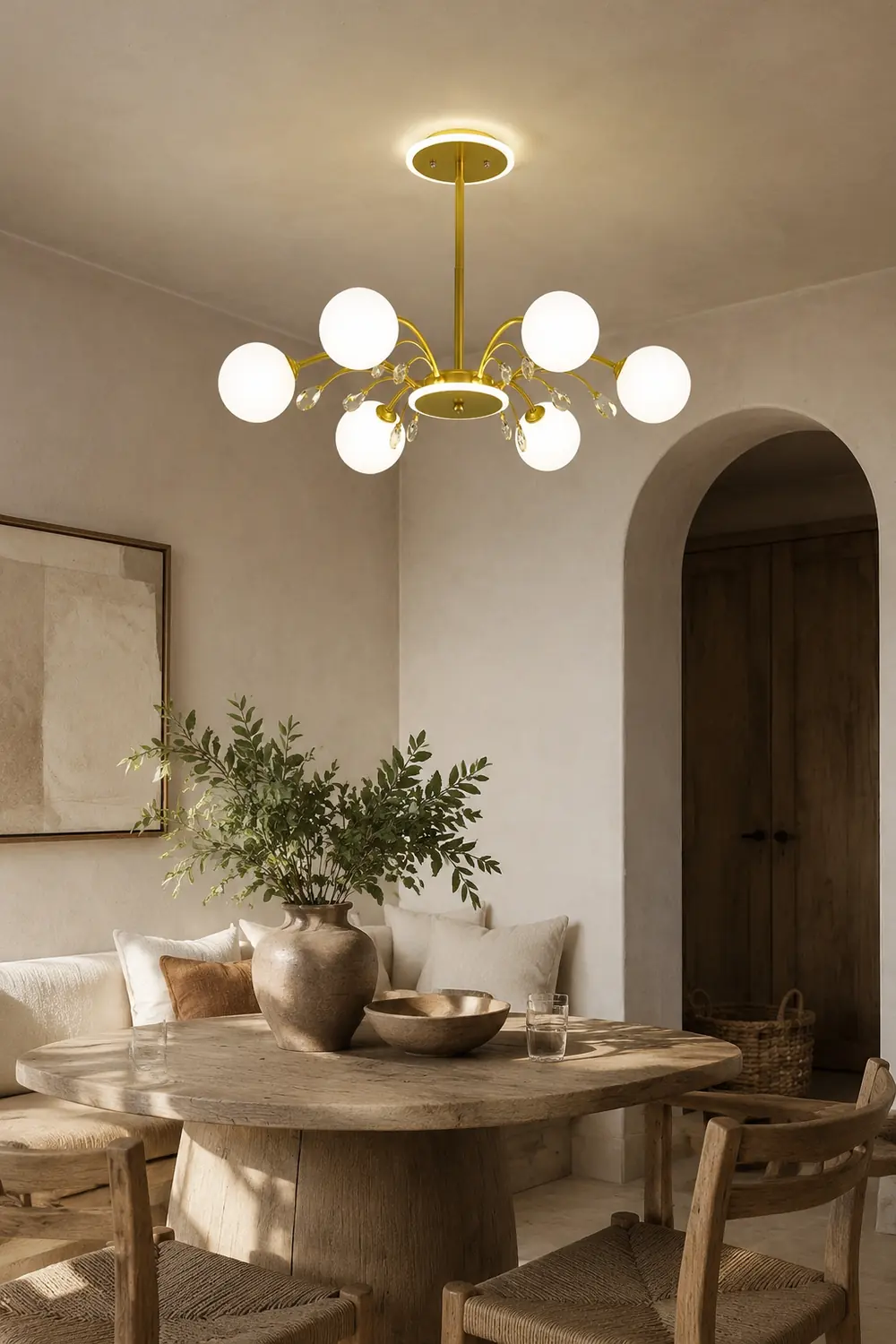 Luxurious Gold Glass Raindrop Chandeliers - Lumpaz