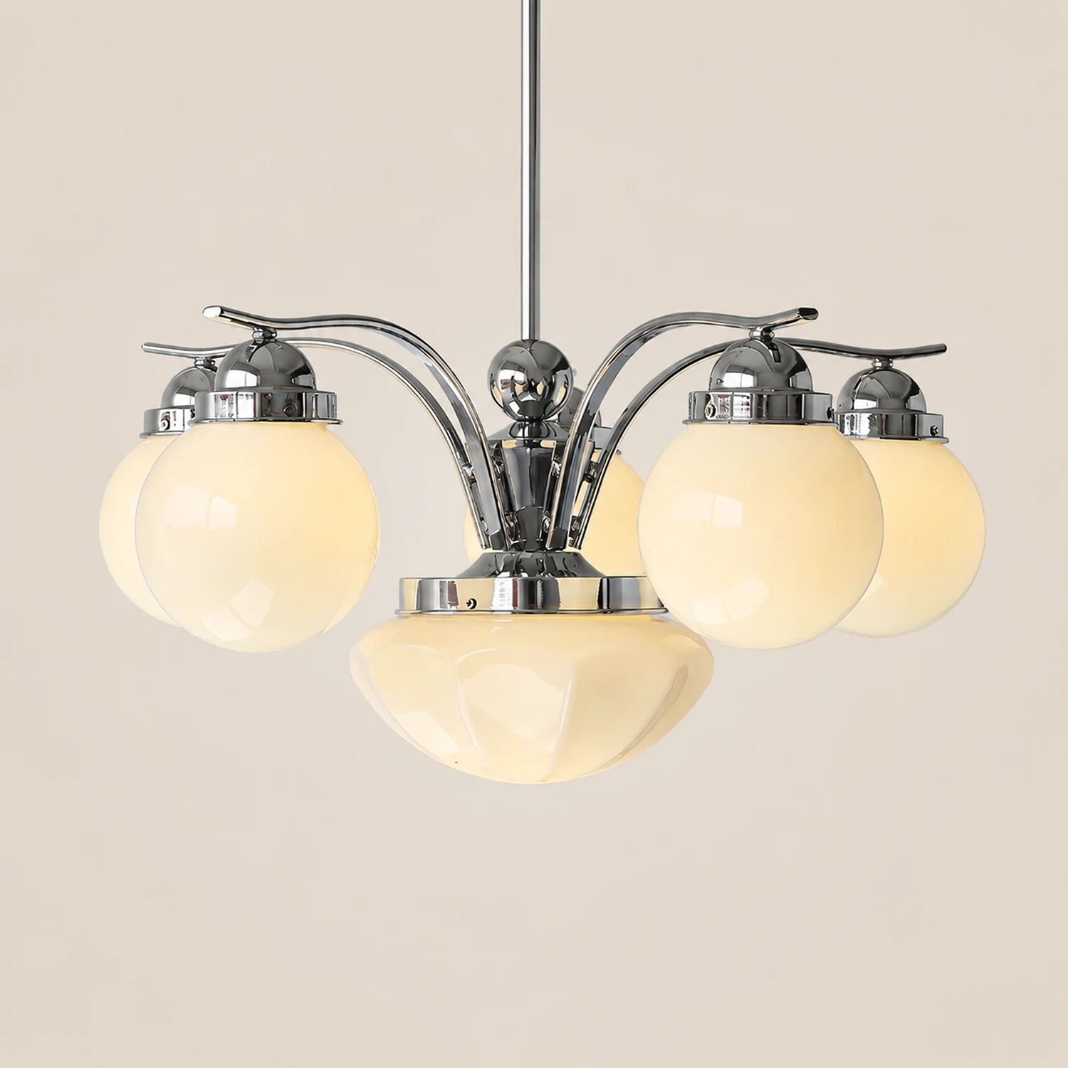 Vintage Ryttenberg Glass Chandelier - Lumpaz