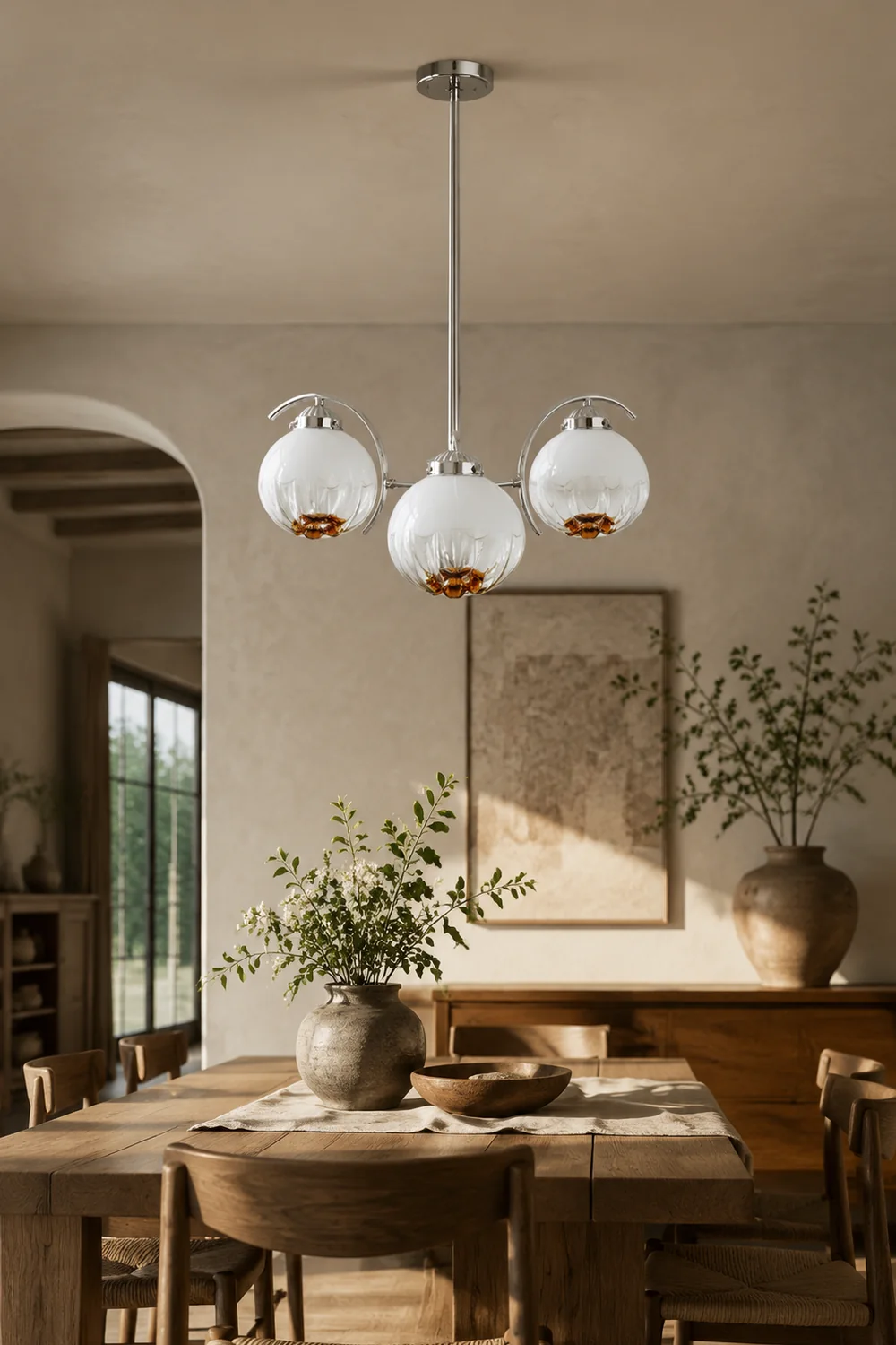 Modern Classic Flower Shape Glass Chandelier - Lumpaz