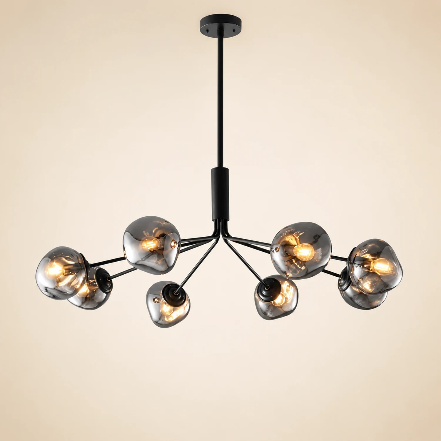 Modern Molecular Lava Glass Living Room Chandelier - Lumpaz