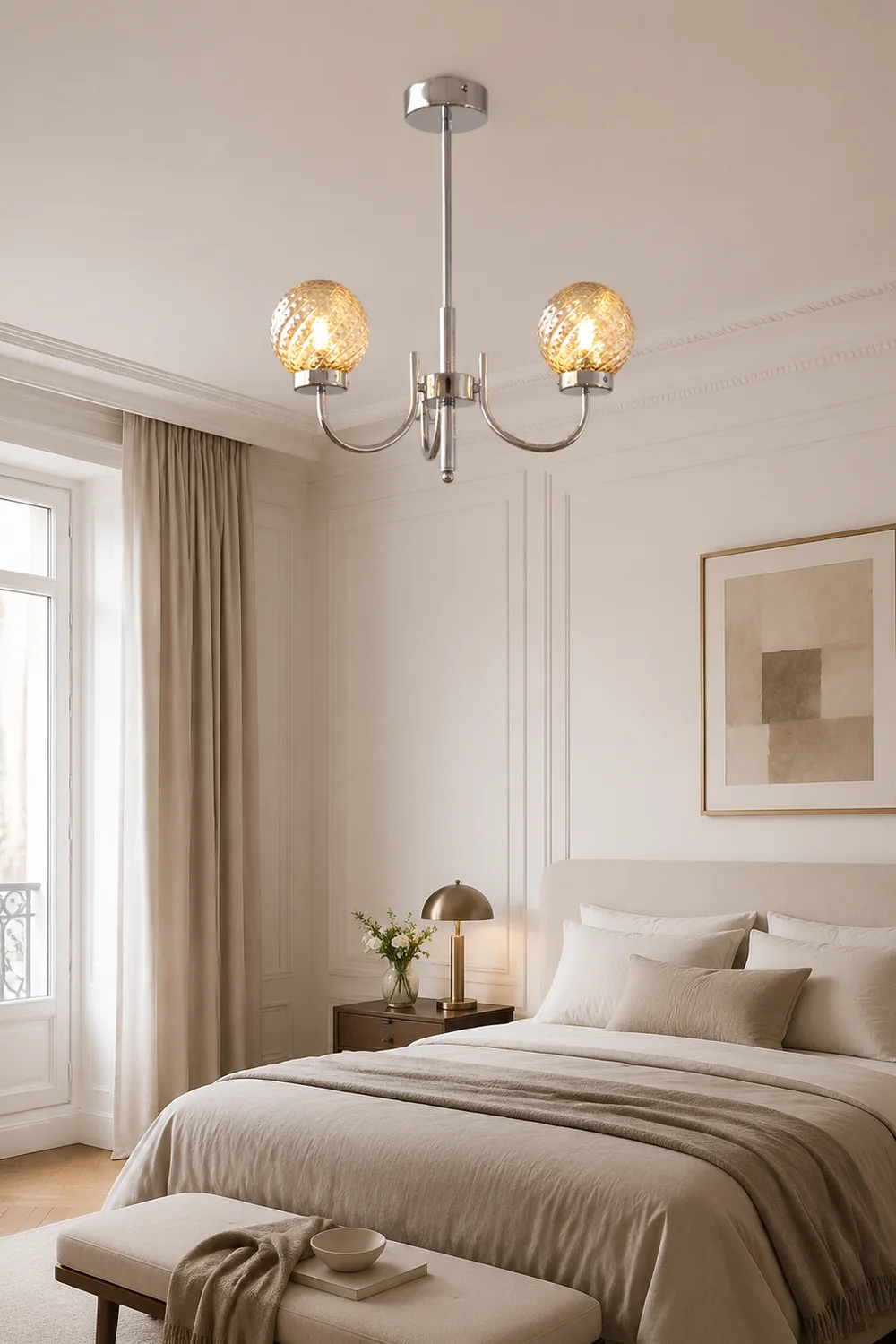 Light Luxury Glass Ball Bedroom Chandeliers - Lumpaz