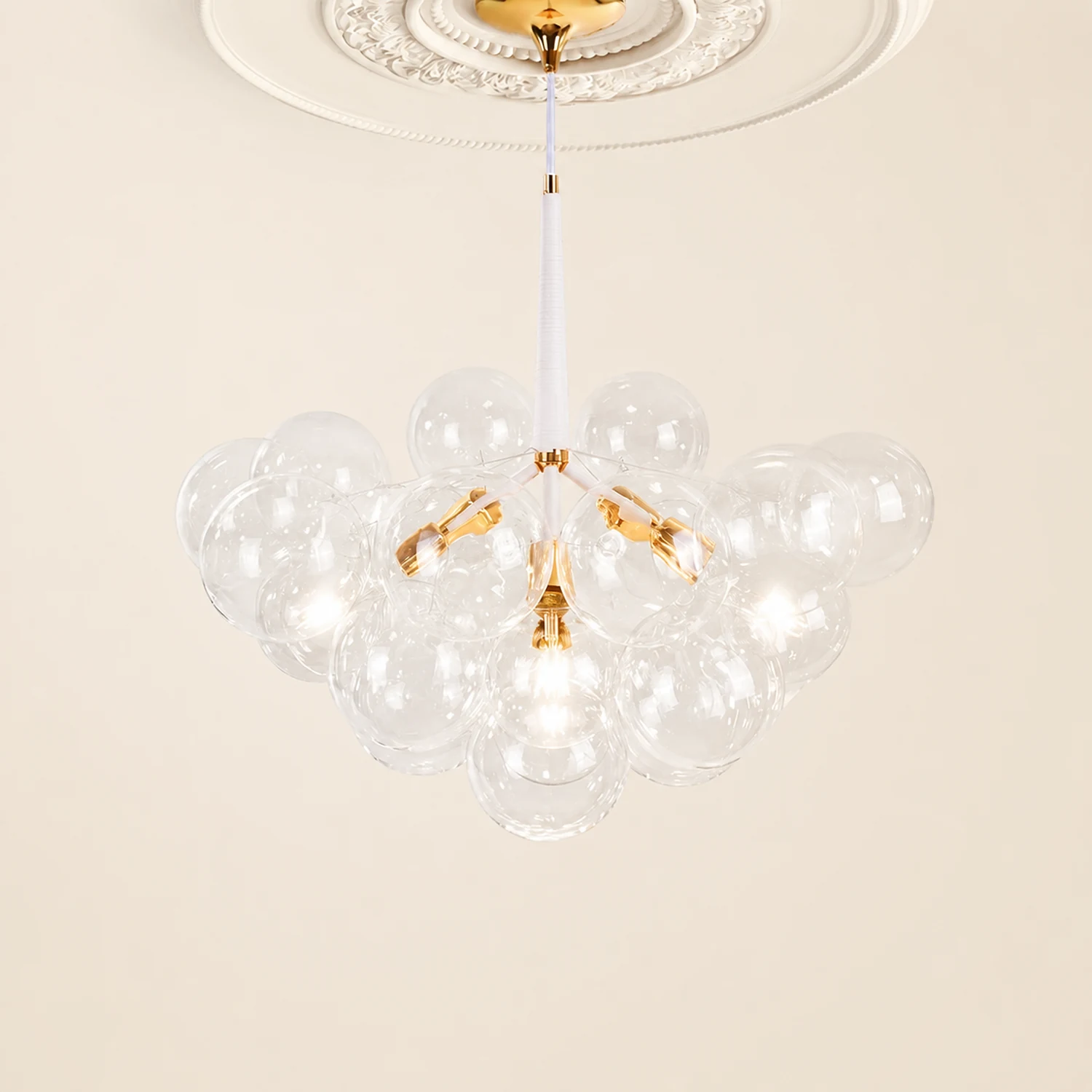 Large Glass Bubble Chandelier for Living Room - Lumpaz