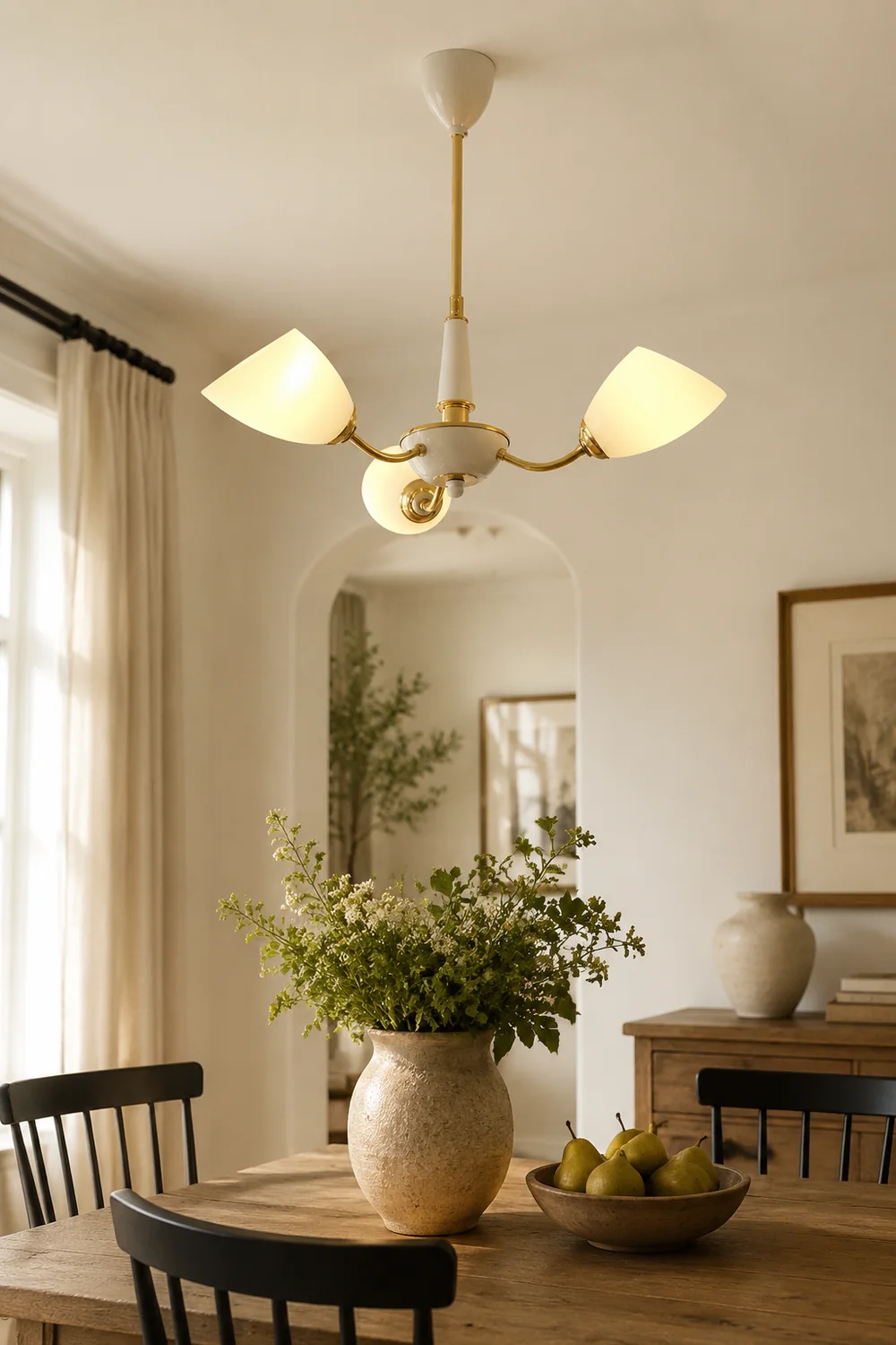 Medieval Modern Simple Black Bedroom Chandelier - Lumpaz