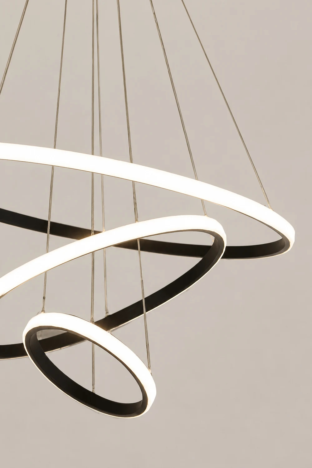 LED Ring Pendant Light Suspended Hanging Ring Chandelier - Lumpaz