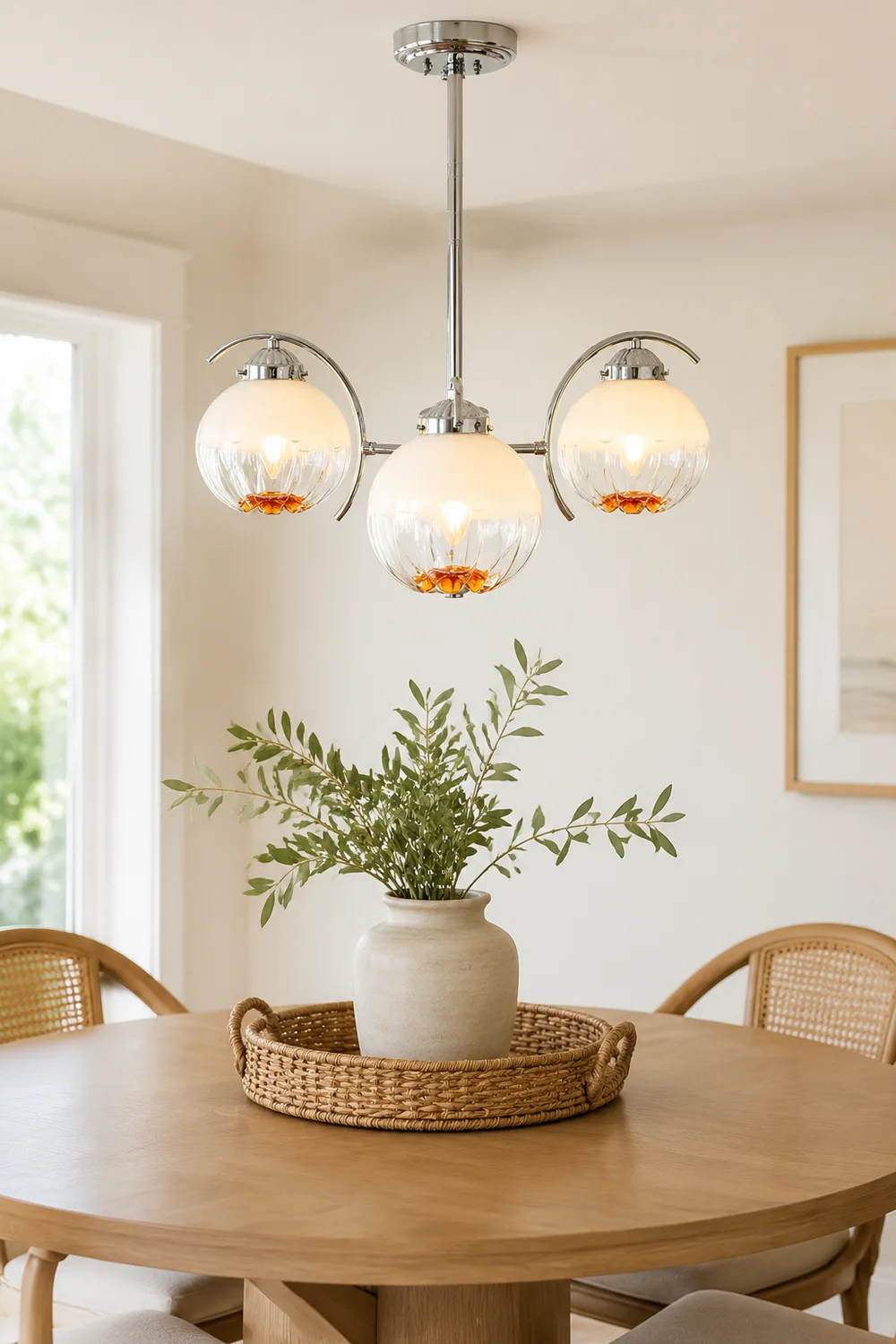 Modern Classic Flower Shape Glass Chandelier - Lumpaz