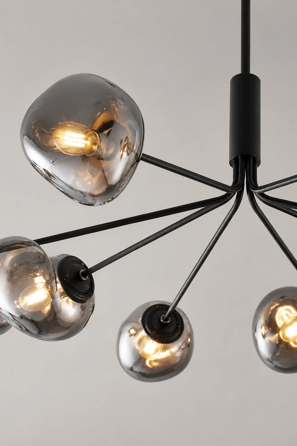 Modern Molecular Lava Glass Living Room Chandelier - Lumpaz