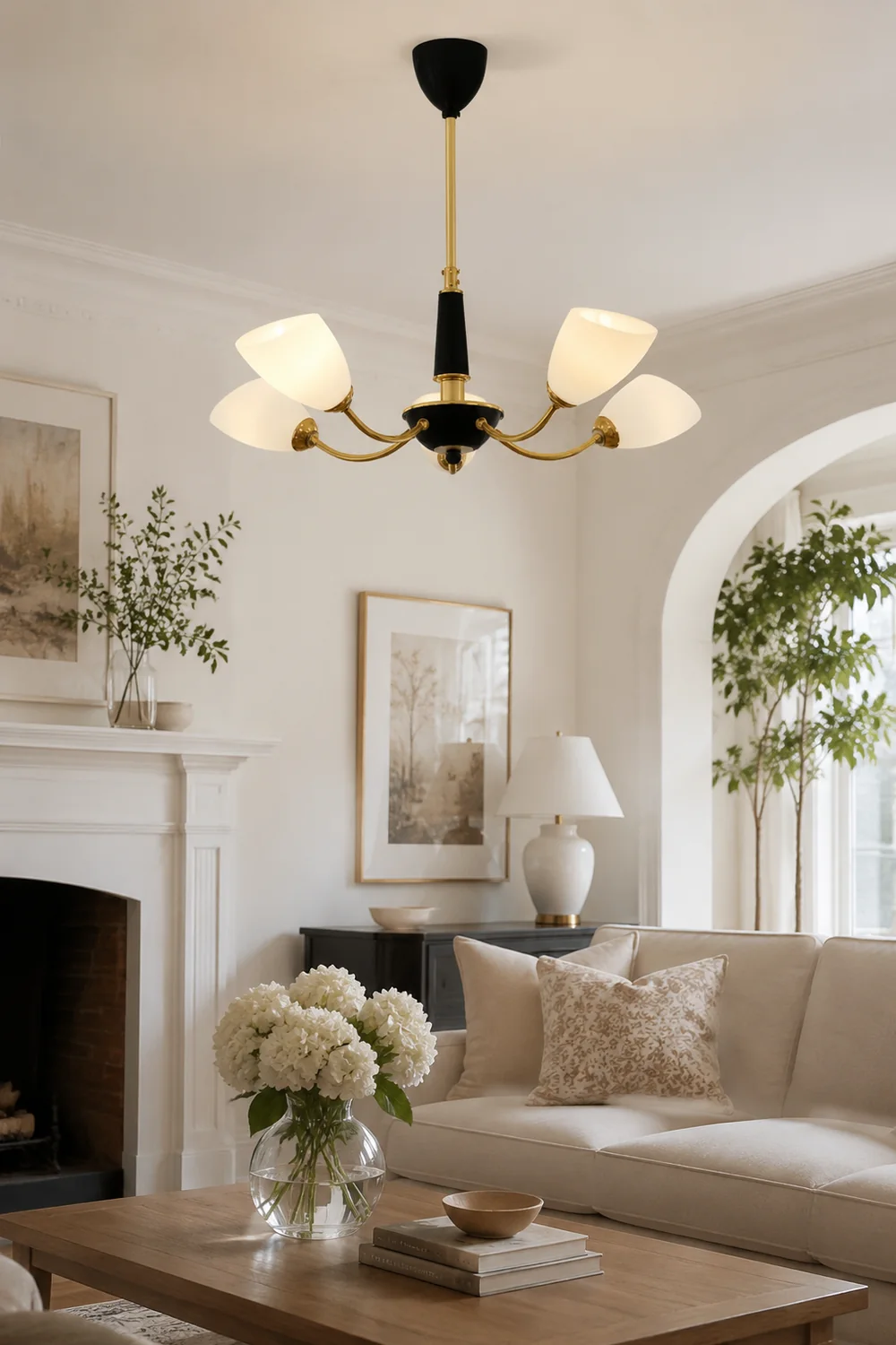 Medieval Modern Simple Black Bedroom Chandelier - Lumpaz