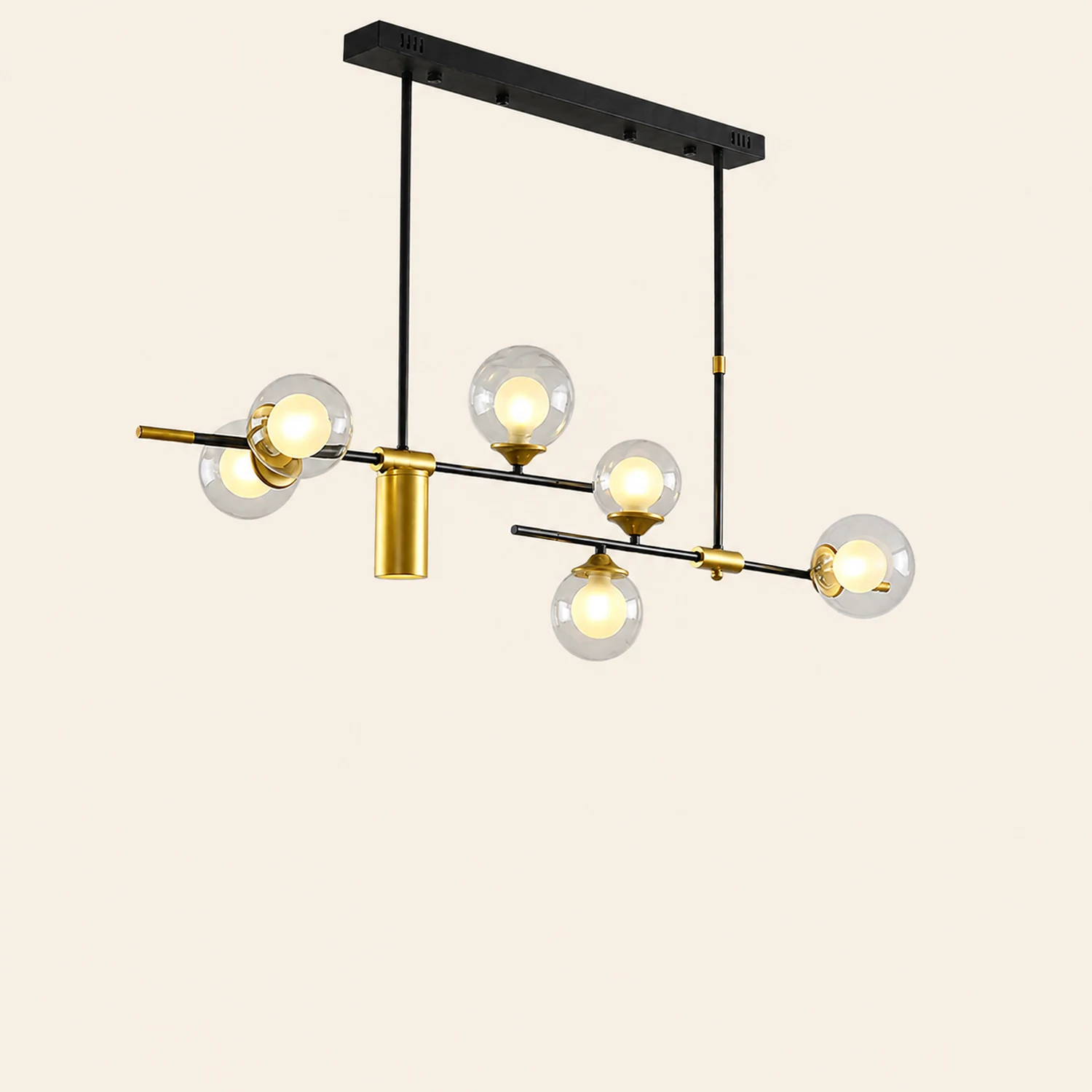 Brass Contemporary LED Chandelier Sputnik Chandelier 7-Light - Lumpaz