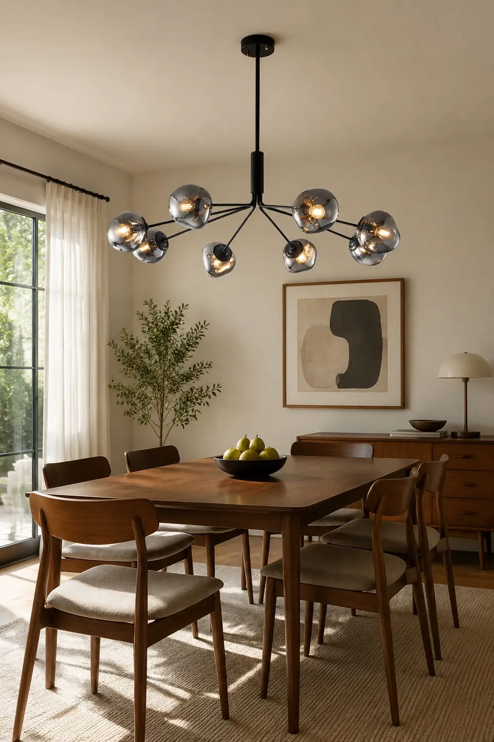 Modern Molecular Lava Glass Living Room Chandelier - Lumpaz