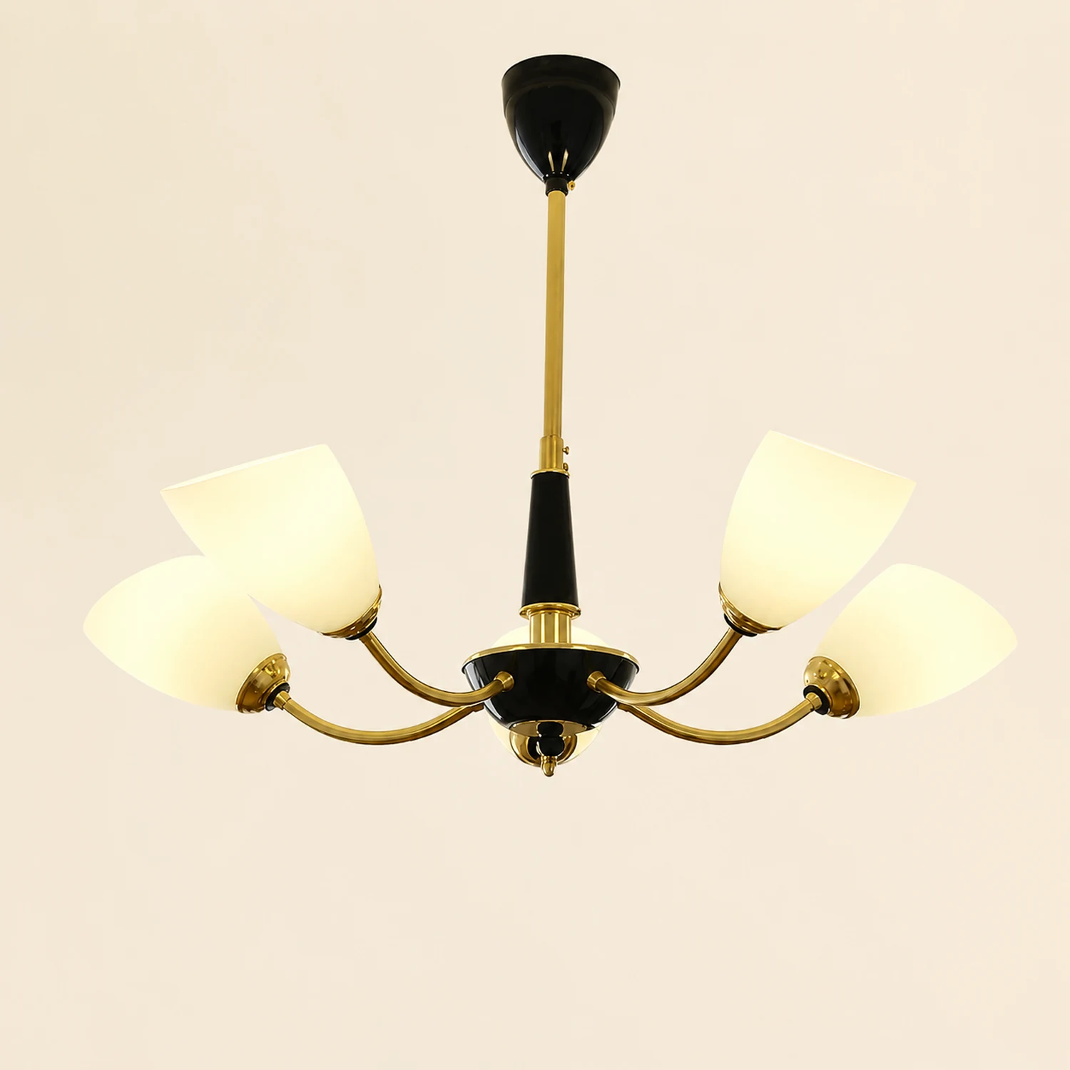 Medieval Modern Simple Black Bedroom Chandelier - Lumpaz